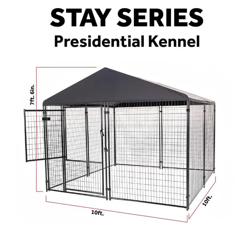 Lucky Dog STAY Series Presidential (obszar zasięgu – 0,0023 akra) Podziemna buda (3 x 3 x 15 cm wys.) Stalowoszary KPRM10-UR0310