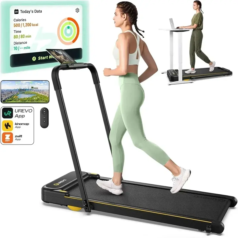 Urevo Strol 2E Smart Foldable Treadmill – podwójny ekran LED i mobilność 2 w 1