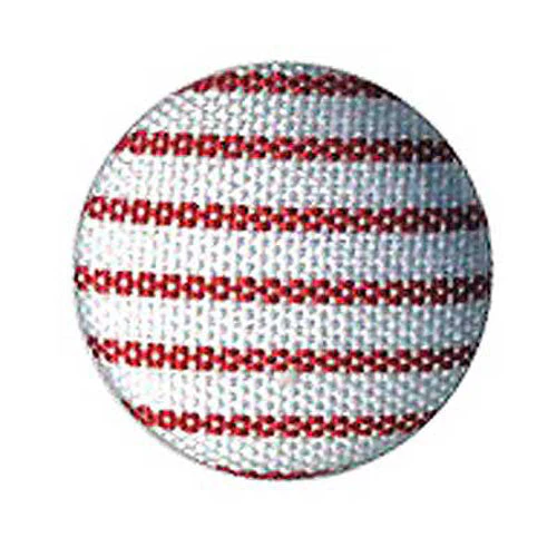 Stripe Fabric Covered Button, Red & White- 12mm