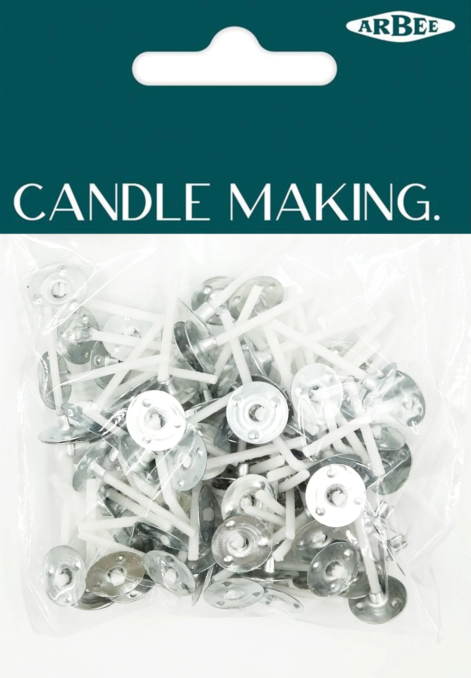 Arbee Tealight Candle Wick, White- 100pc