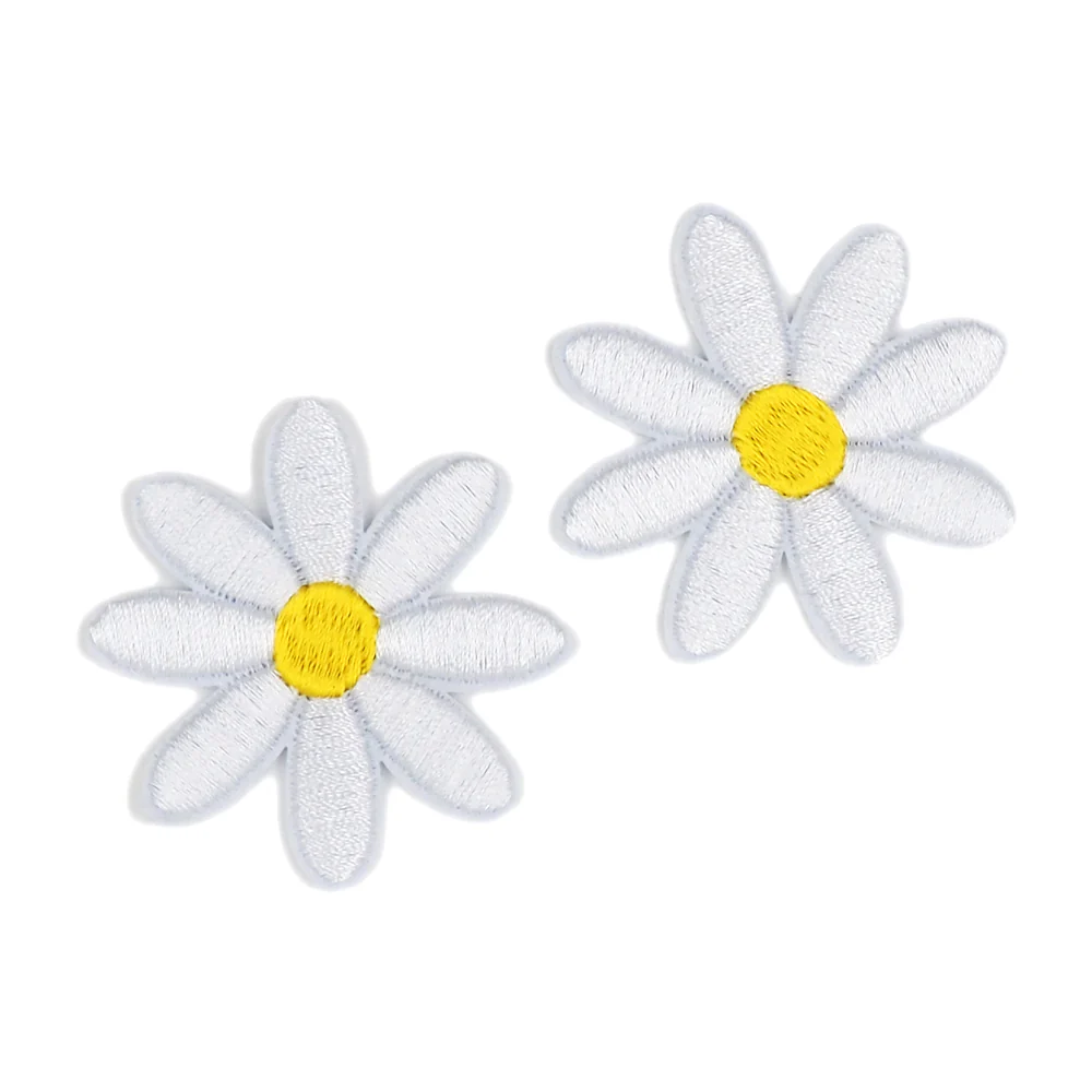 Arbee Crafty Patch, Large White Daisy- 2pc