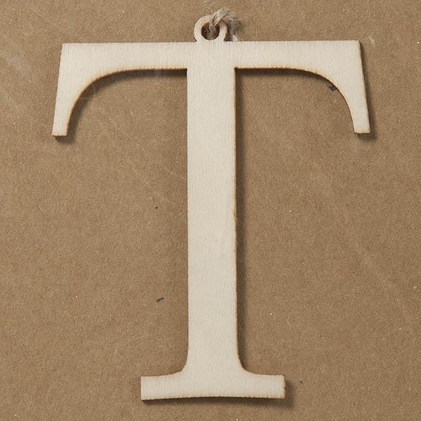 T Large Plywood Letter- 8cm