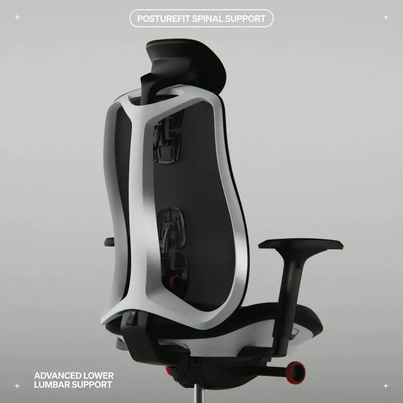 Ergonomiczny fotel gamingowy Vantum – regulowane podparcie lędźwiowe i design w stylu wyścigowym