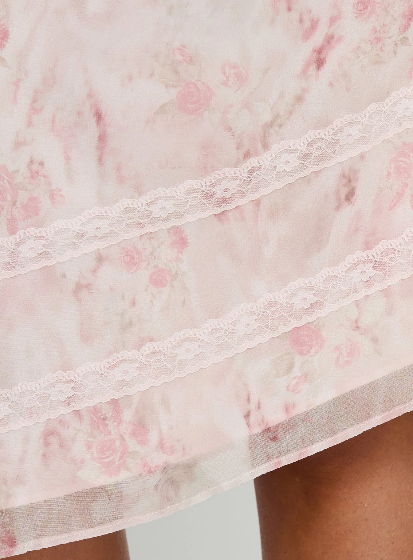 Avaline Asymmetrical Midi Skirt Pink