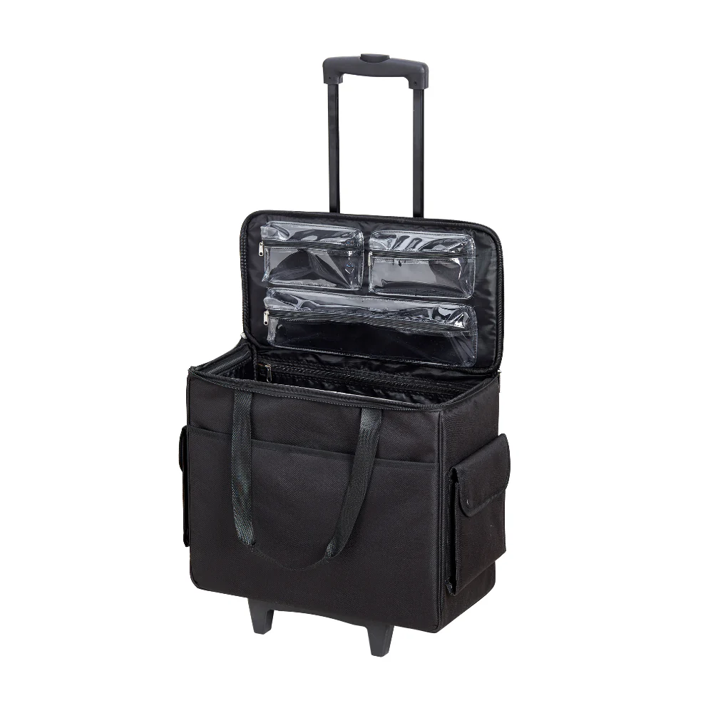 Mayd Printed Sewing Machine Trolley Bag - Black