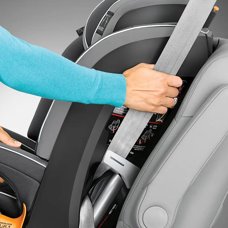Fotelik samochodowy Chicco MyFit All-in-One – przejście z fotelika samochodowego z pasami bezpieczeństwa na fotelik podwyższający dla dzieci w wieku od 2 do 10 lat (11,3–45,4 kg)