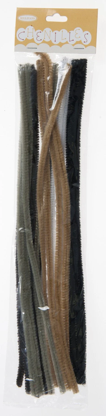 Sullivans Chenilles 18pk, Animal Mix- 6mm