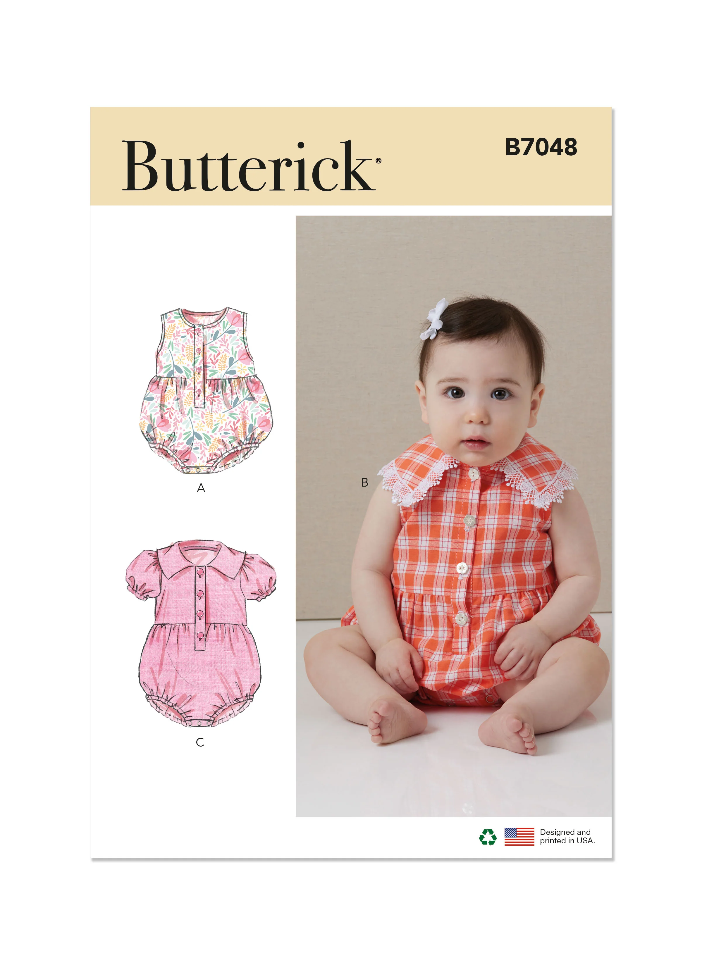 Butterick Pattern B7048 Babies