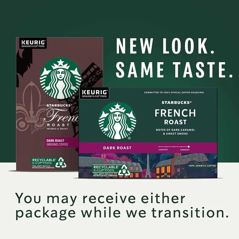 Kapsułki Starbucks French Roast Dark Roast K-Cup, 96 sztuk, 100% kawa Arabica