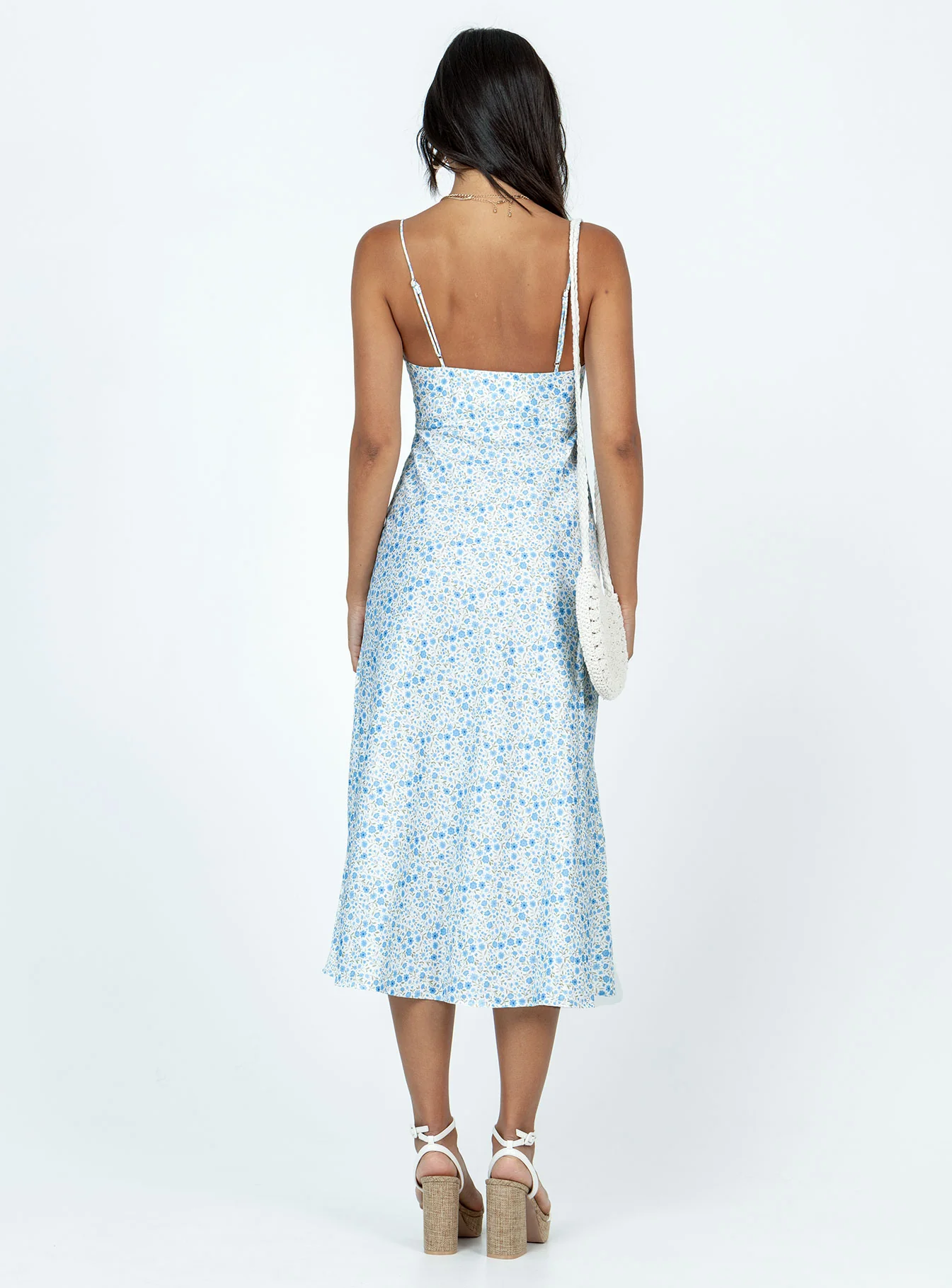 Amara Midi Dress Blue Multi