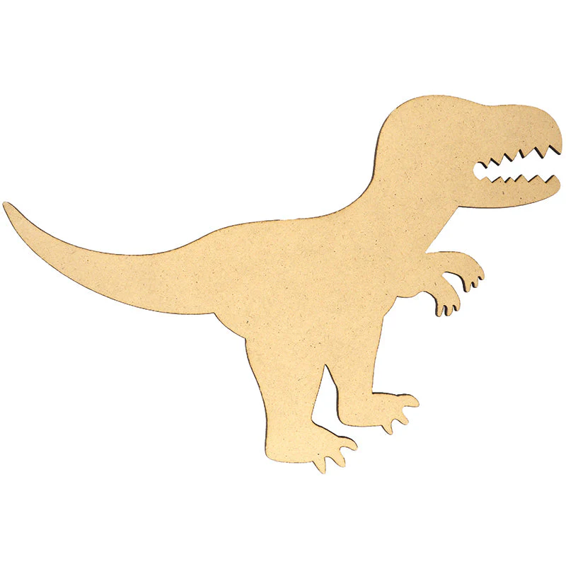 Arbee Wood Dinosaur, Natural- 17cm