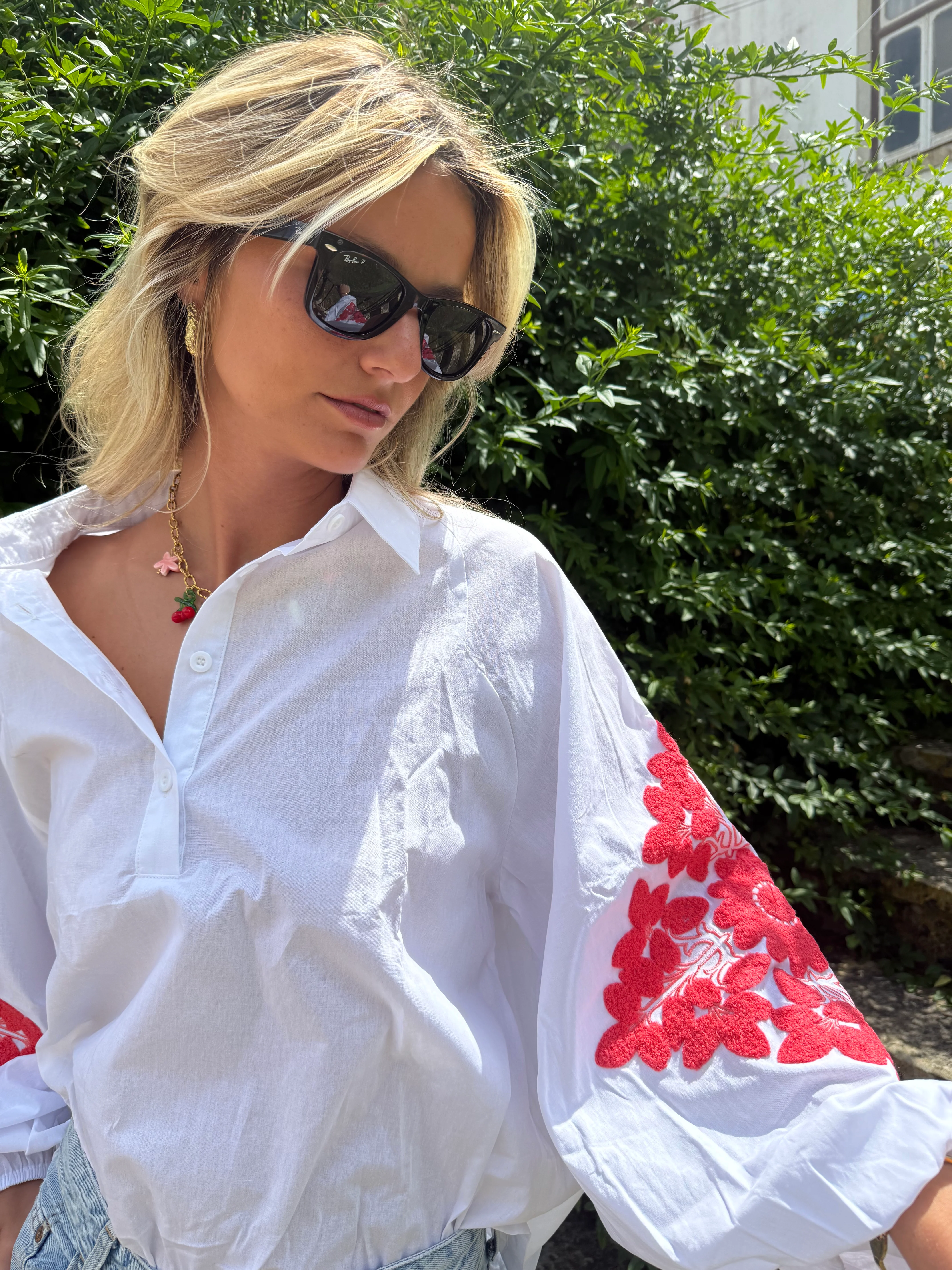 OVERSIZE CORAL SHIRT