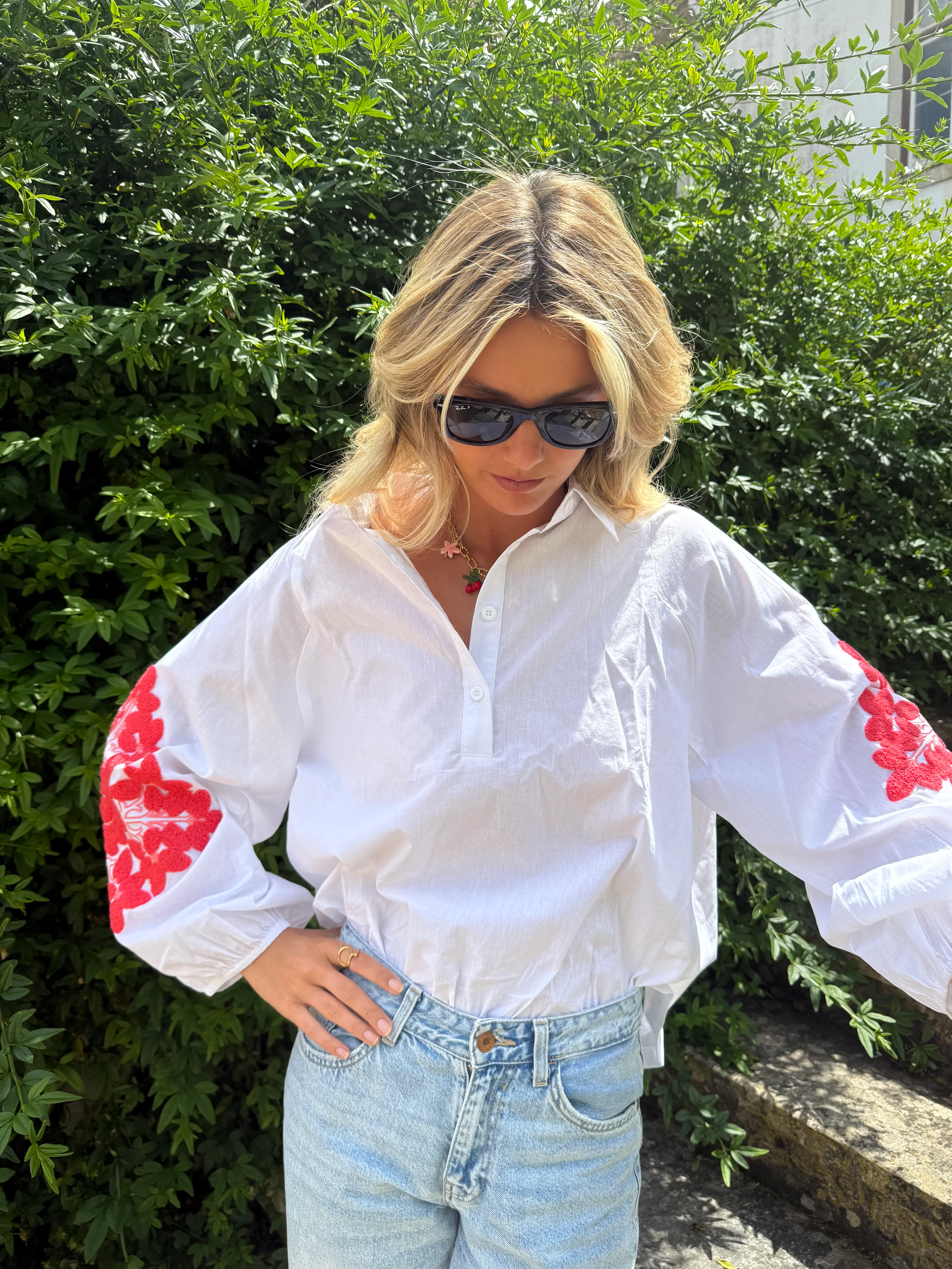 OVERSIZE CORAL SHIRT