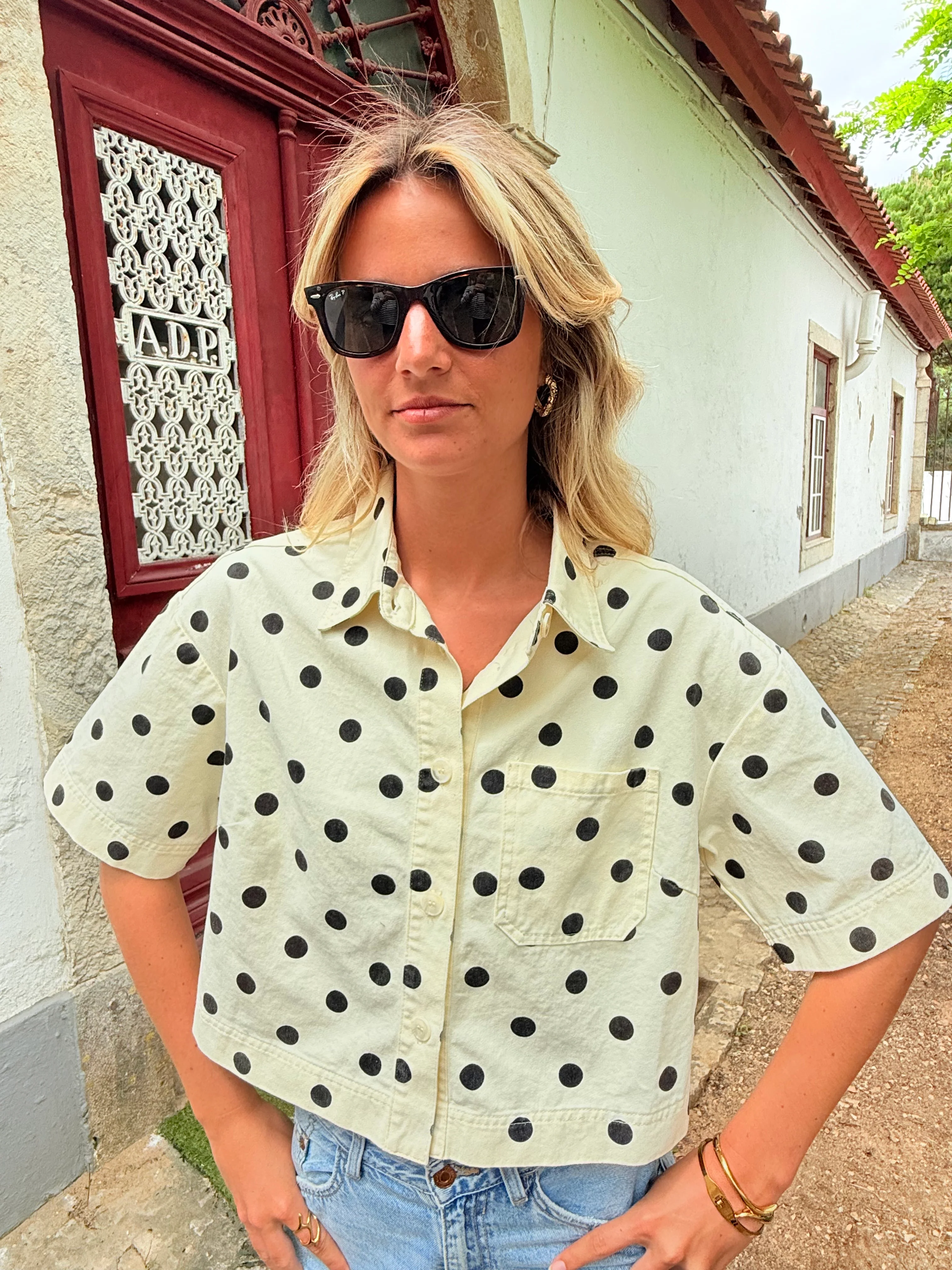 Polka dot shirt