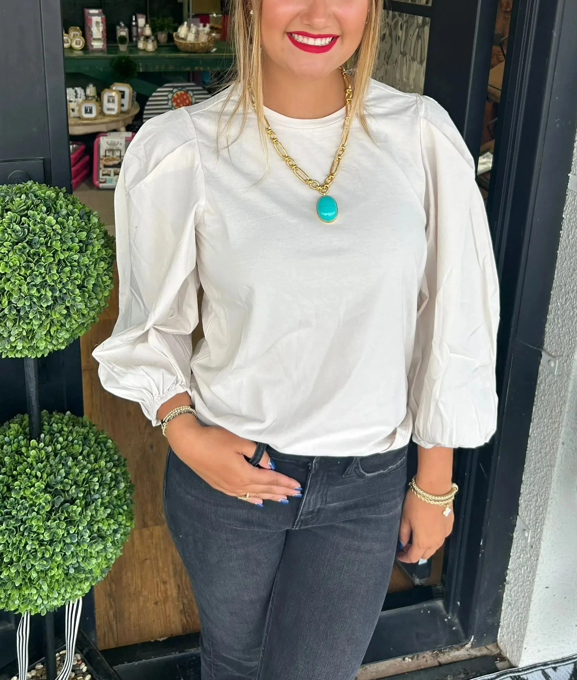 Women's Poplin Sleeve Tops (Buy 2 Free Shipping)