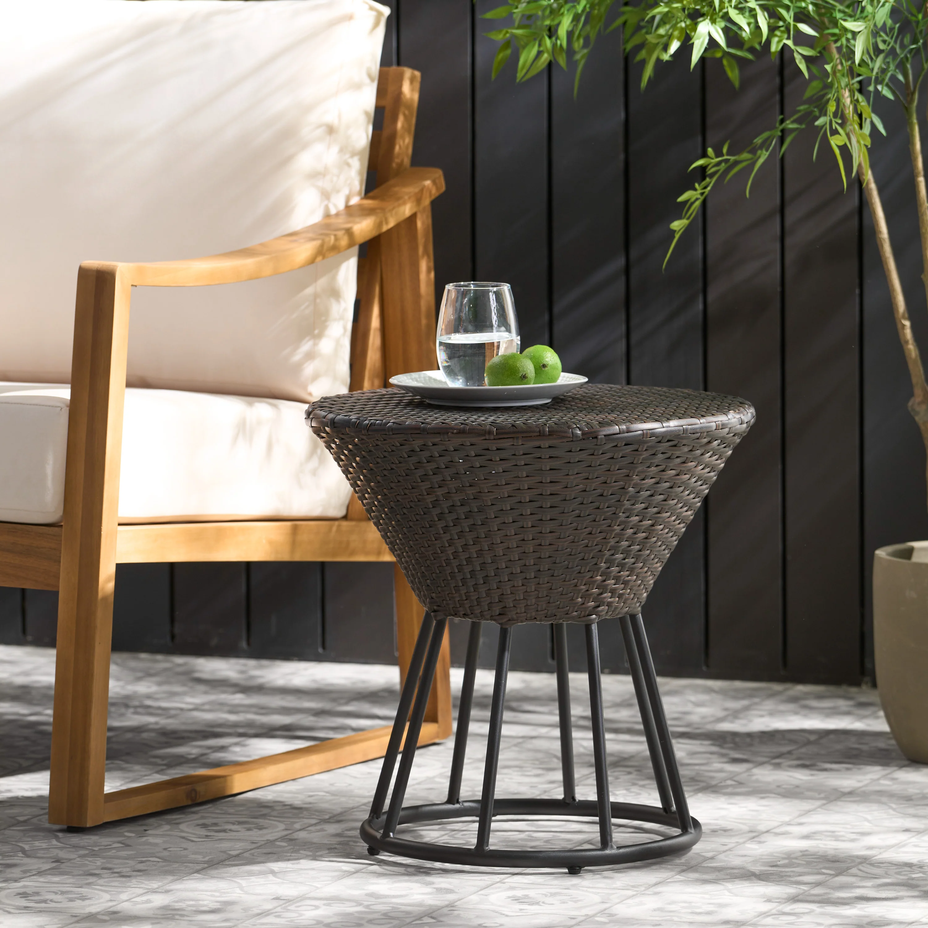 Kavala Wicker Outdoor Accent Table - furnishings