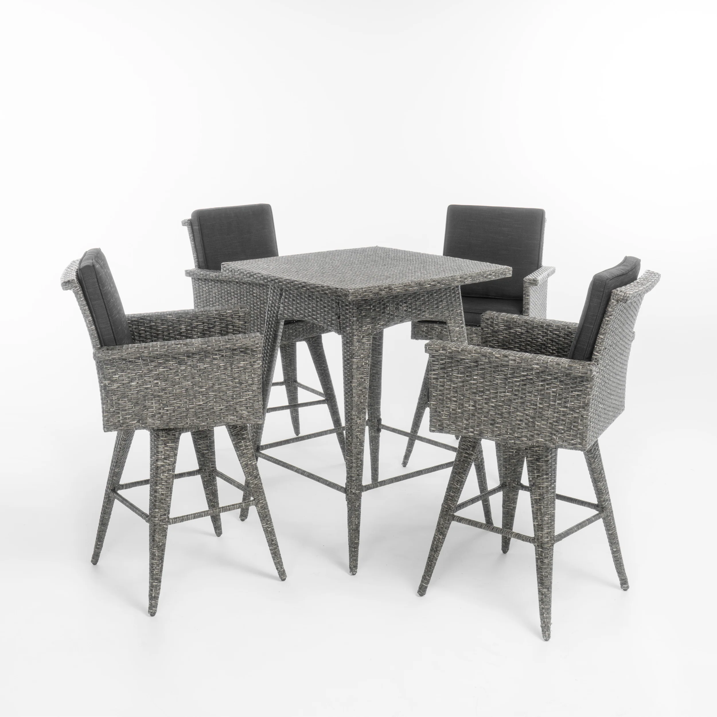 Budva Outdoor Wicker Bar Set - furnishings