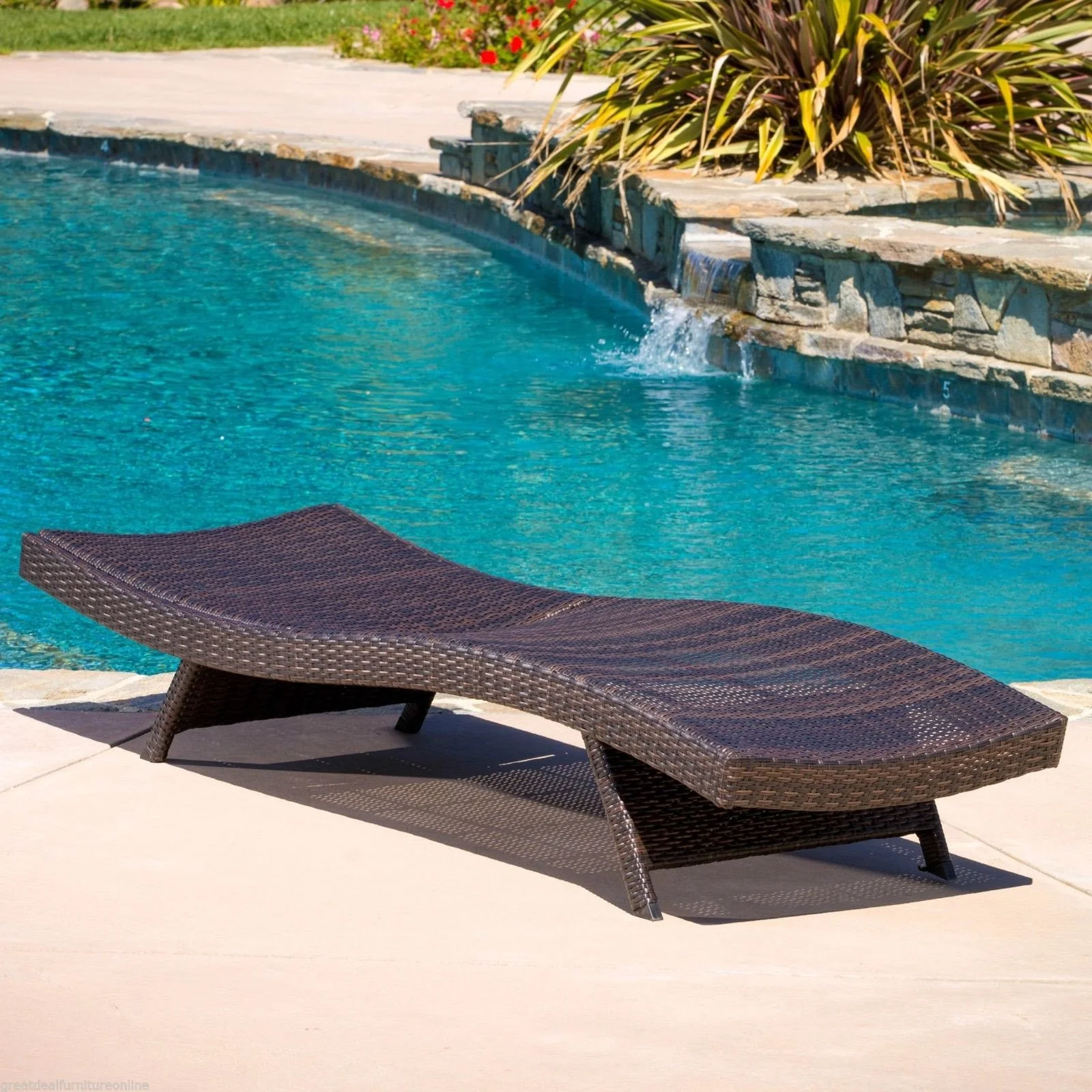 Lakeport Outdoor Adjustable Chaise Lounge Chairs (Set of 4) - furnishings