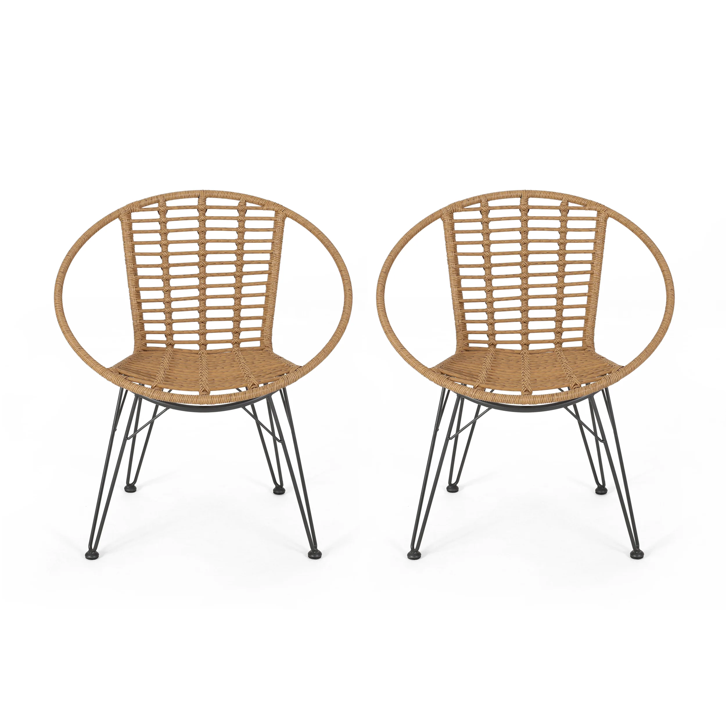 Winnie Outdoor Wicker Dining Chairs (Set of 2) - furnishings