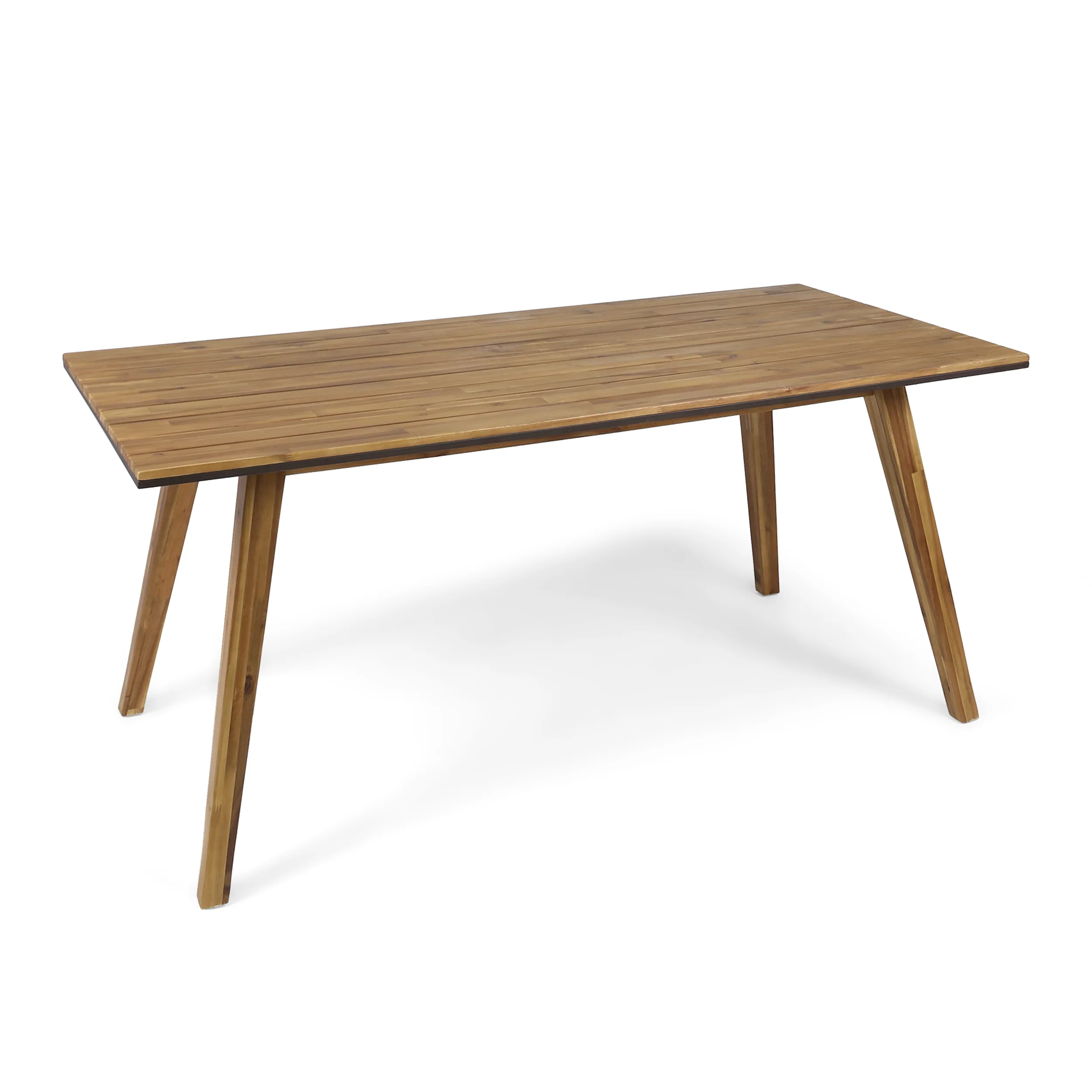 Paul Outdoor 71-inch Acacia Wood Dining Table, Teak Finish - furnishings