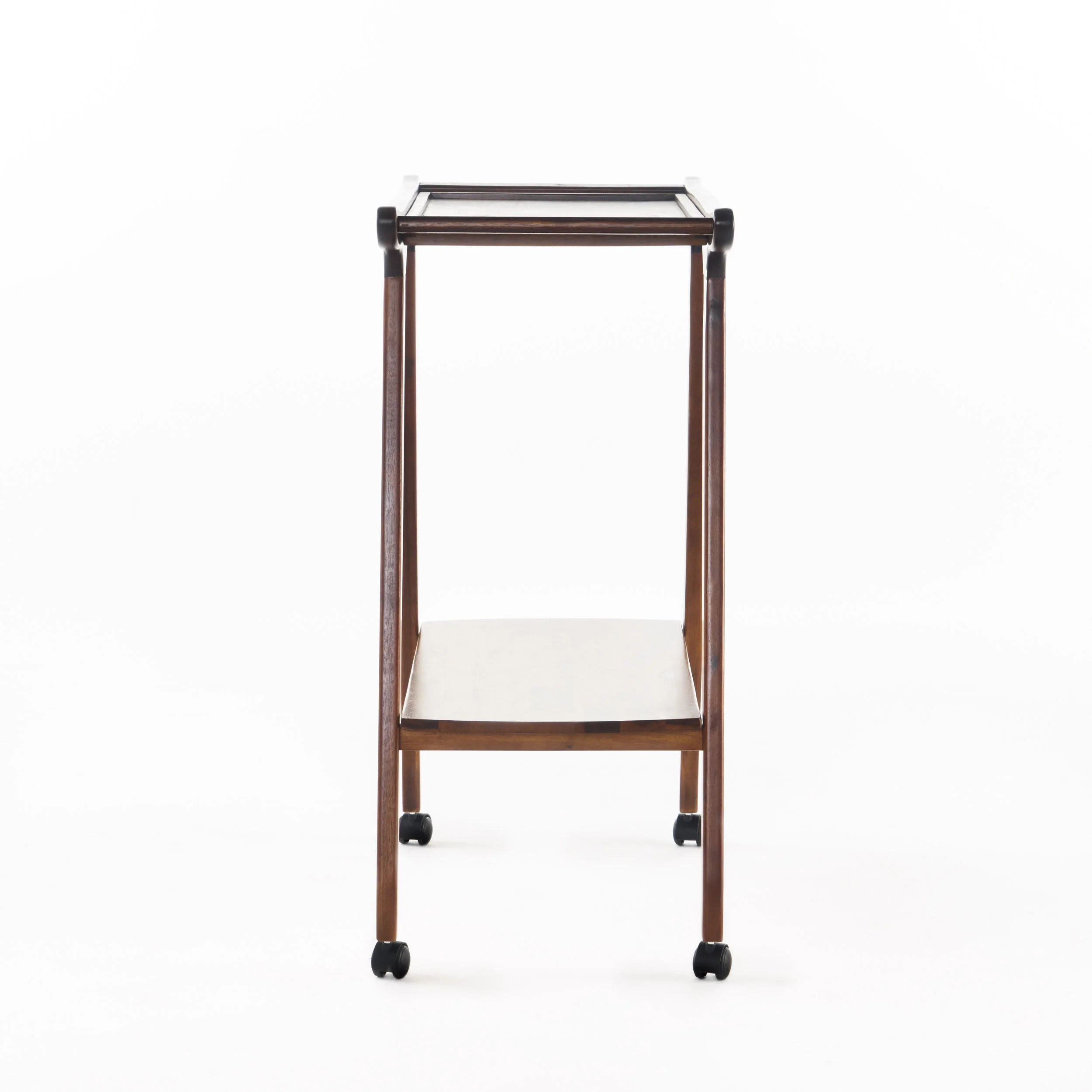 Azule Outdoor Rich Mahogany Finished Acacia Wood Barcart - furnishings