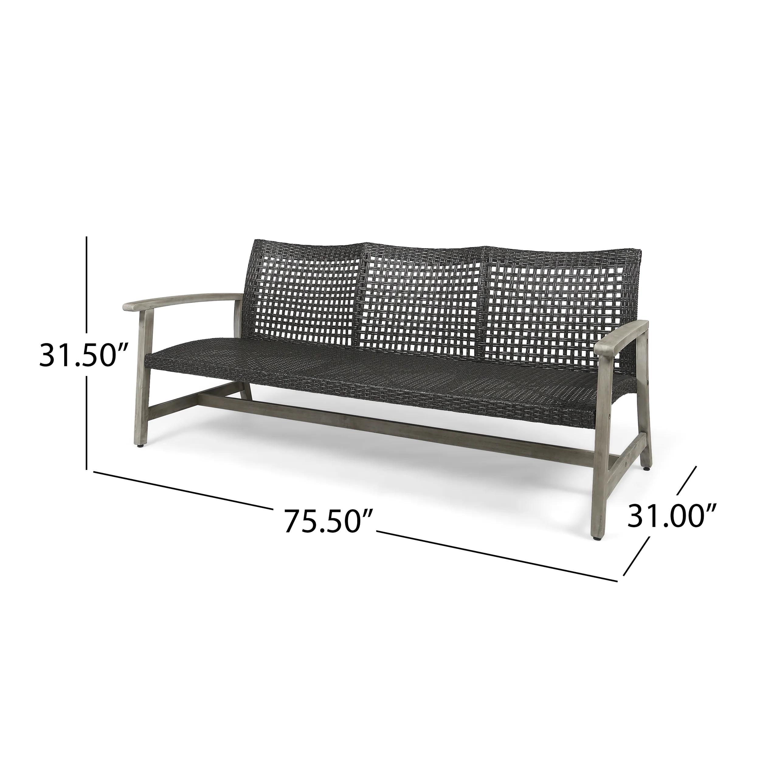 Alyssa Outdoor 6 Piece Sofa and Loveseat Chat Set - furnishings