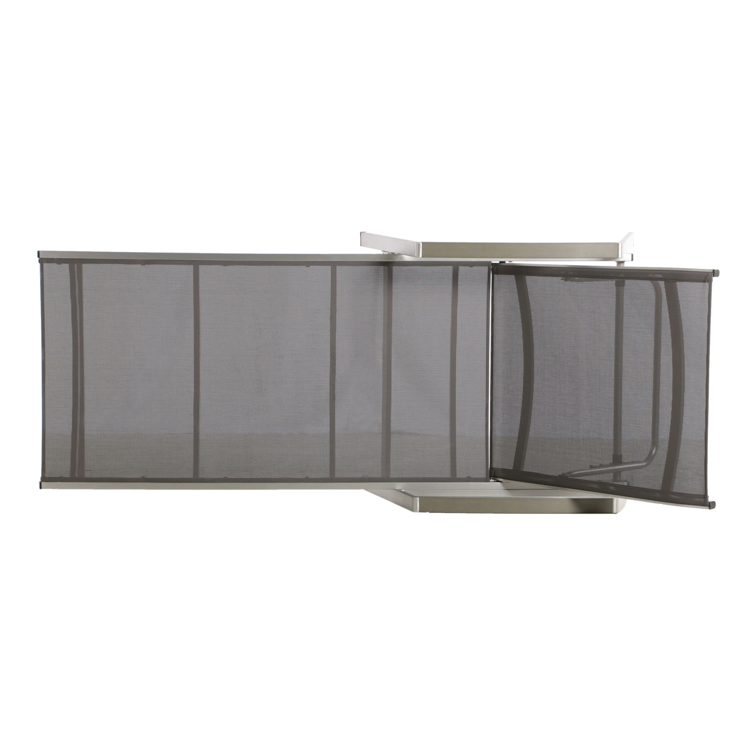 Joy Outdoor Mesh and Aluminum Chaise Lounge - furnishings