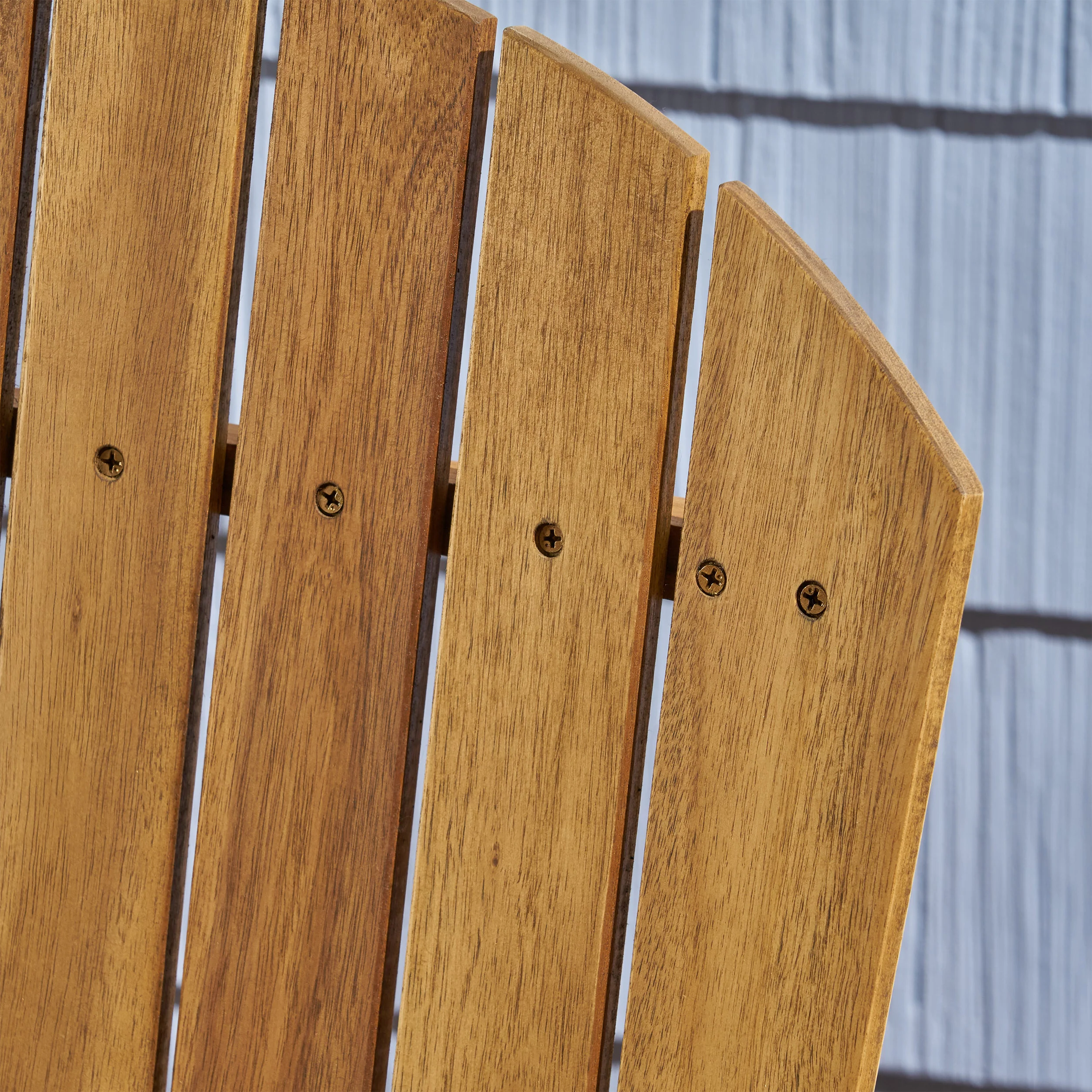 Easter Outdoor Weather Resistant Acacia Wood Adirondack Dining Chairs (Set of 2) - furnishings