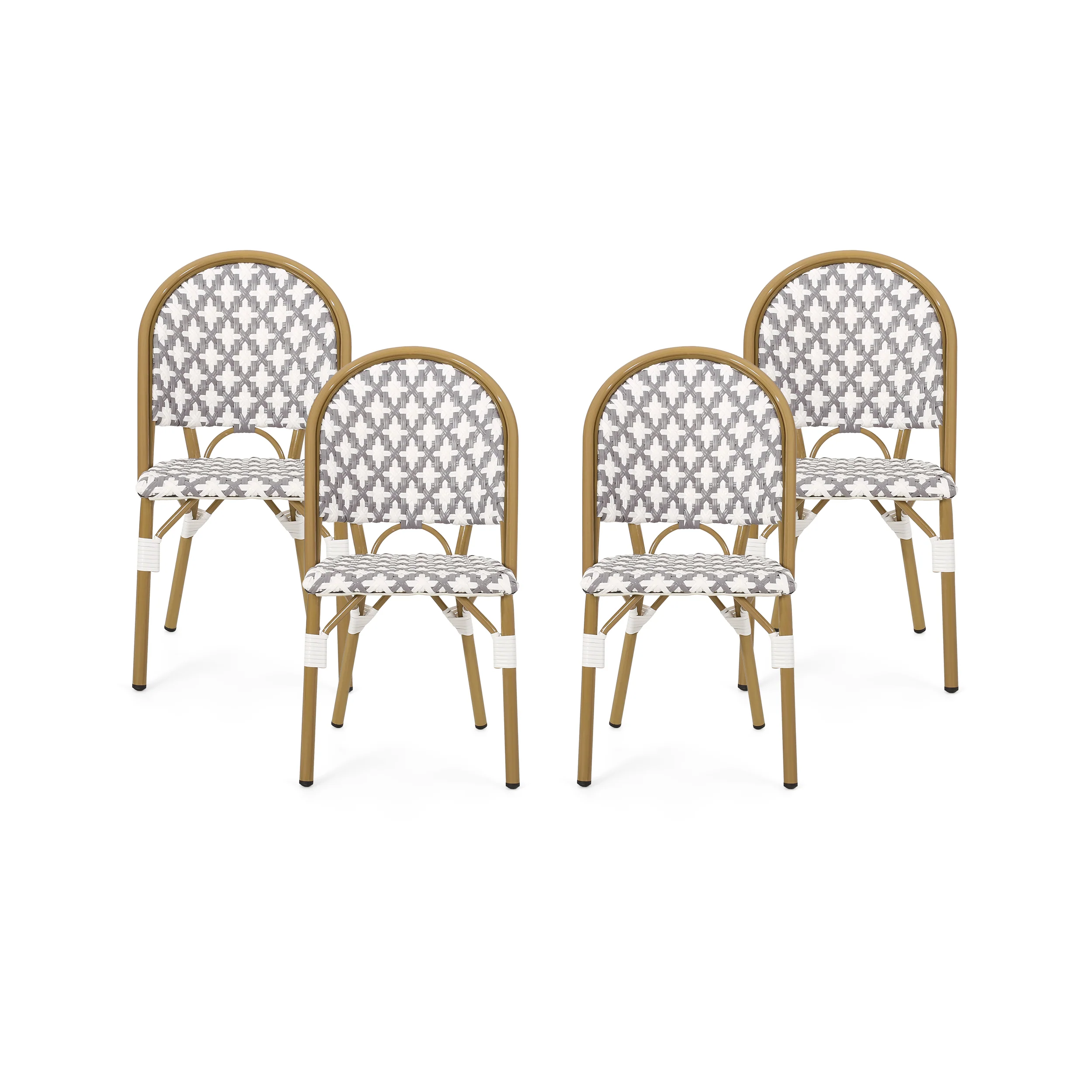Jordy Outdoor French Bistro Chair (Set of 4) - furnishings