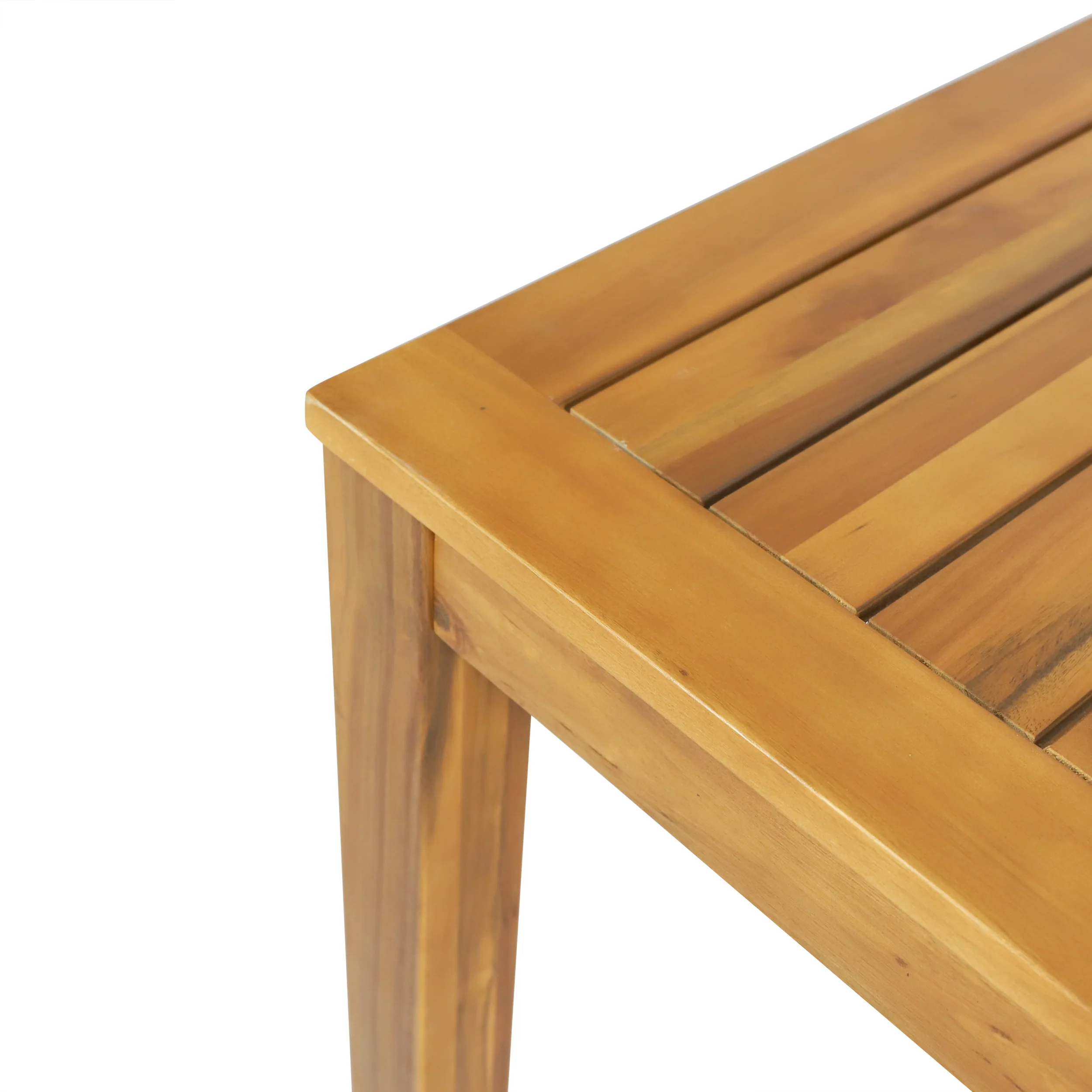Joviah Outdoor Rustic Acacia Wood Dining Table - furnishings