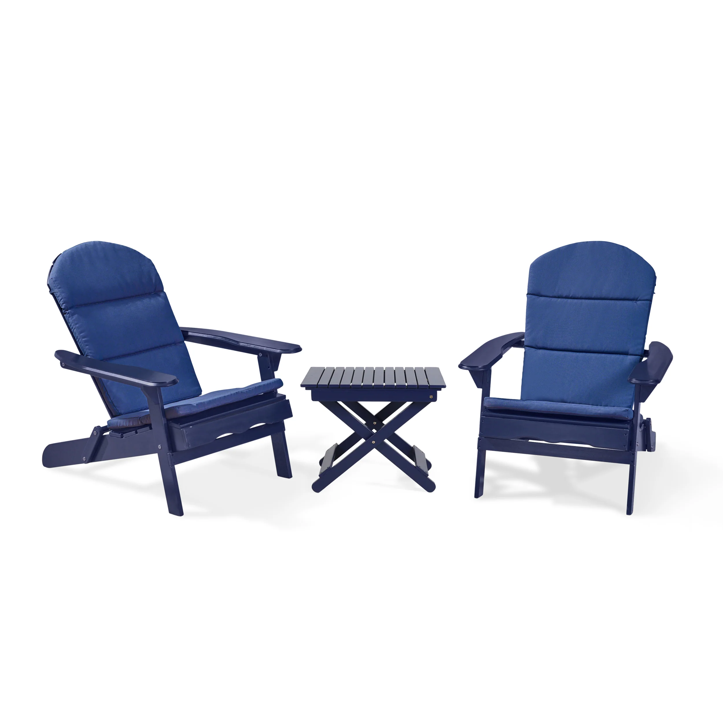 Reed Outdoor 2 Seater Acacia Wood Chat Set with Water Resistant Cushions - furnishings