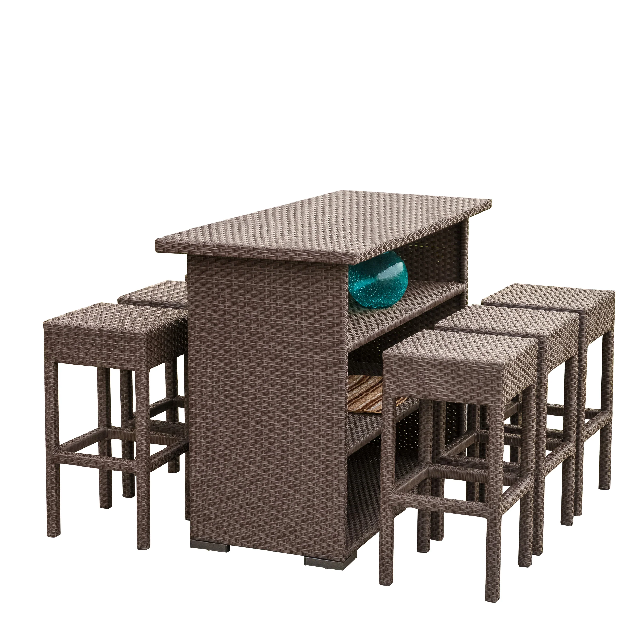 Rudolfo Outdoor 7pc Bar Set - furnishings