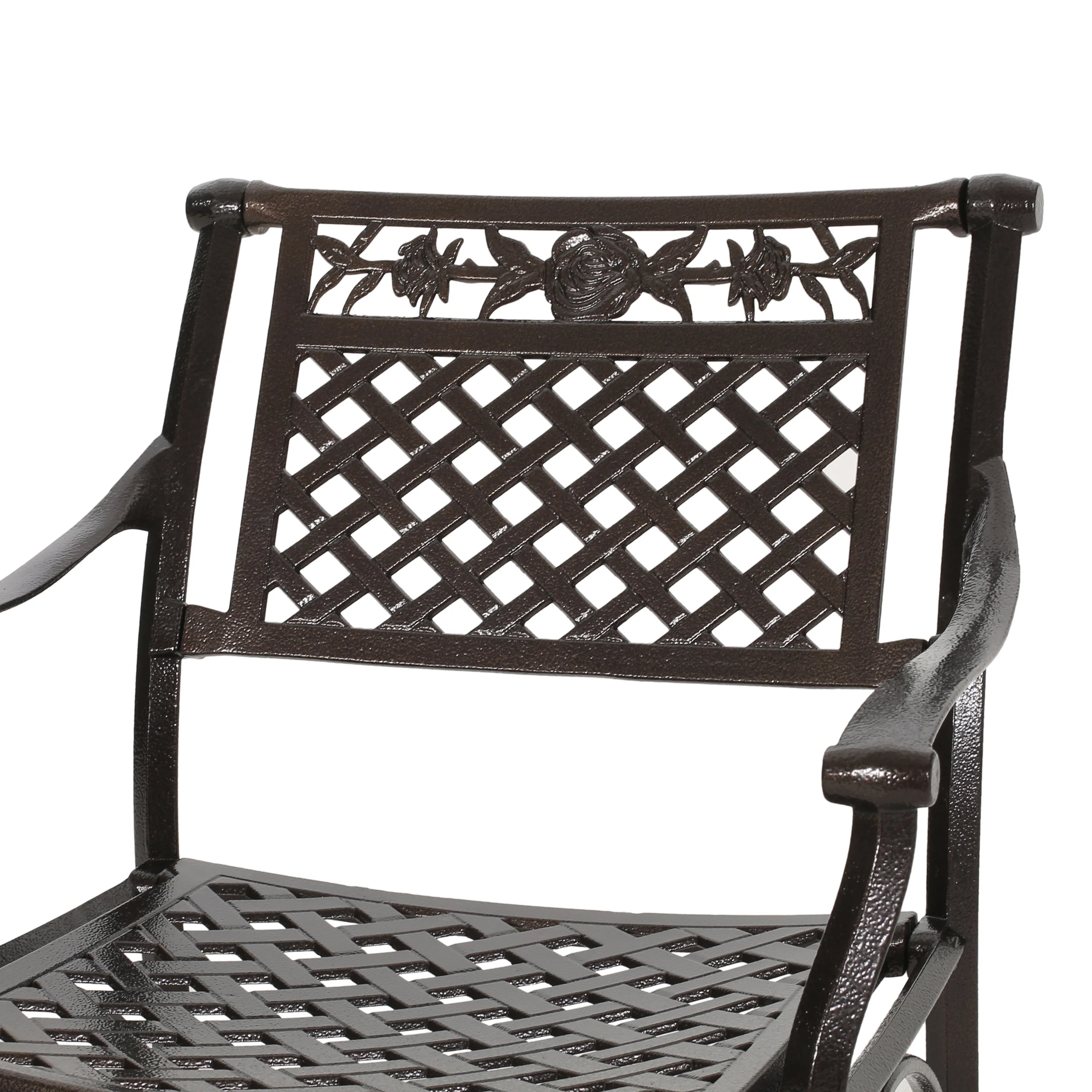 Ridgecrest Traditional Outdoor Aluminum Dining Chair (Set of 2) - furnishings