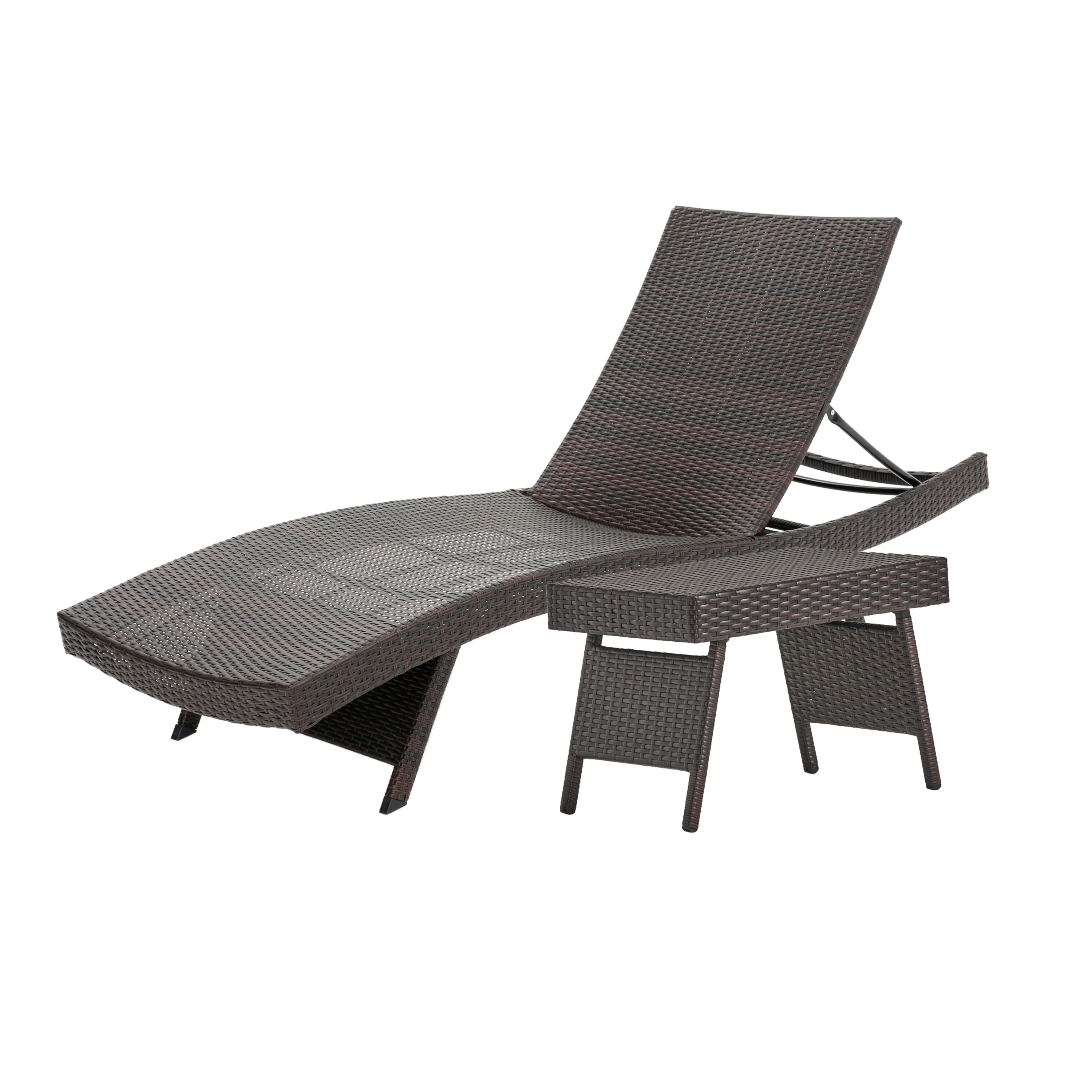 Lakeport Outdoor Wicker Lounge and Table - furnishings