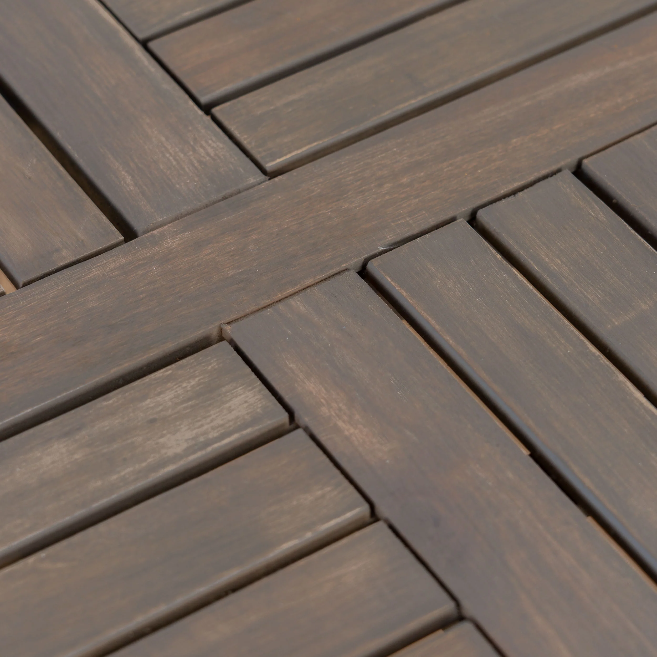 Andria Outdoor Acacia Wood Bistro Table, Gray - furnishings