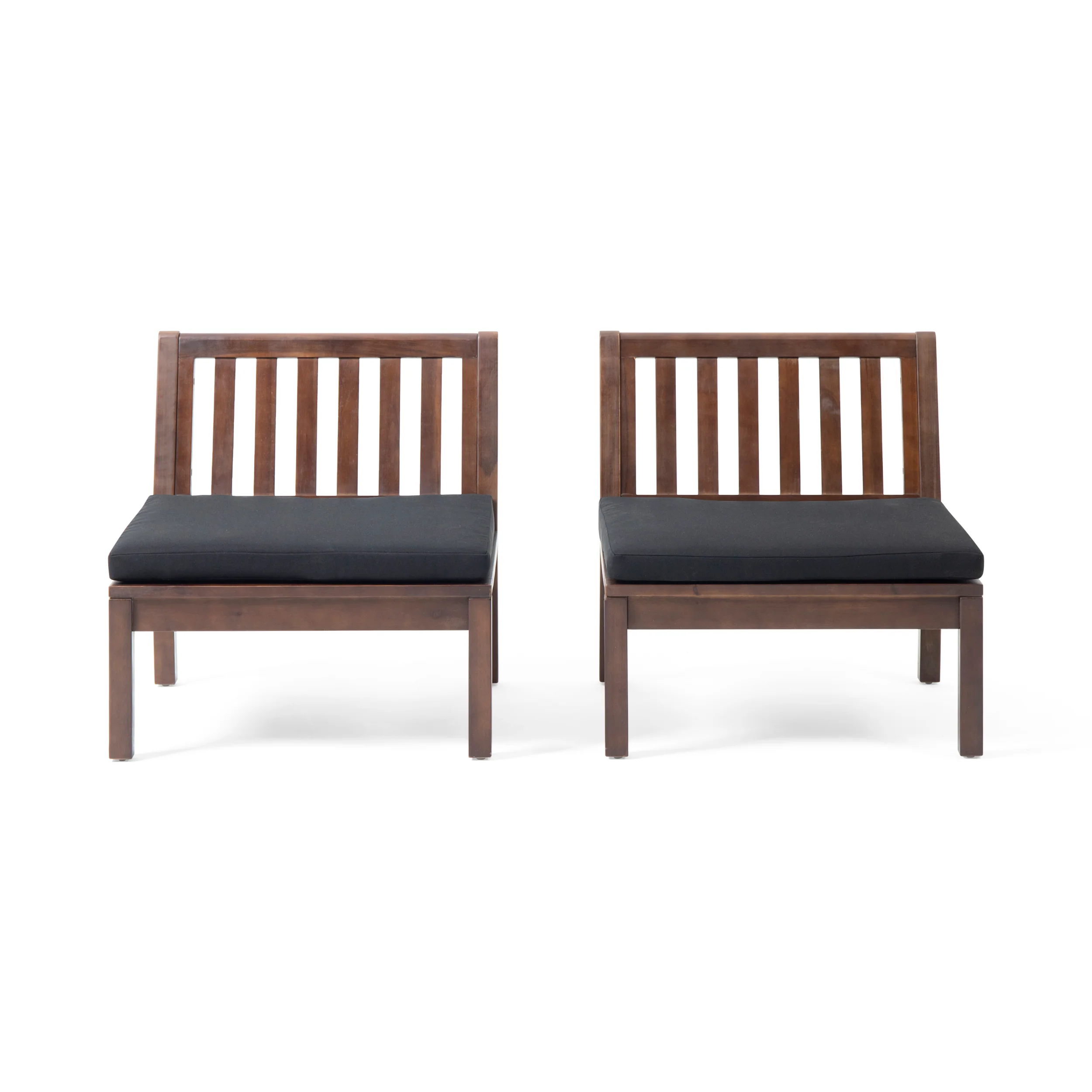Arth Outdoor Acacia Wood Club Chair (Set of 2) - furnishings