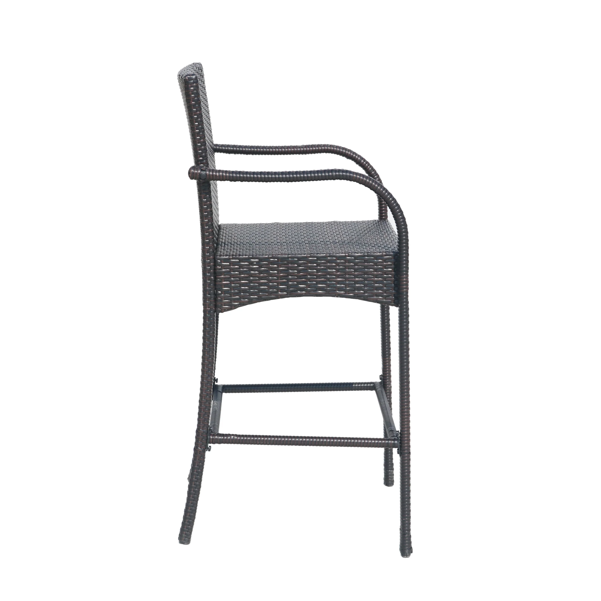 Iremide Outdoor Wicker Barstool Chair (Set of 2) - furnishings