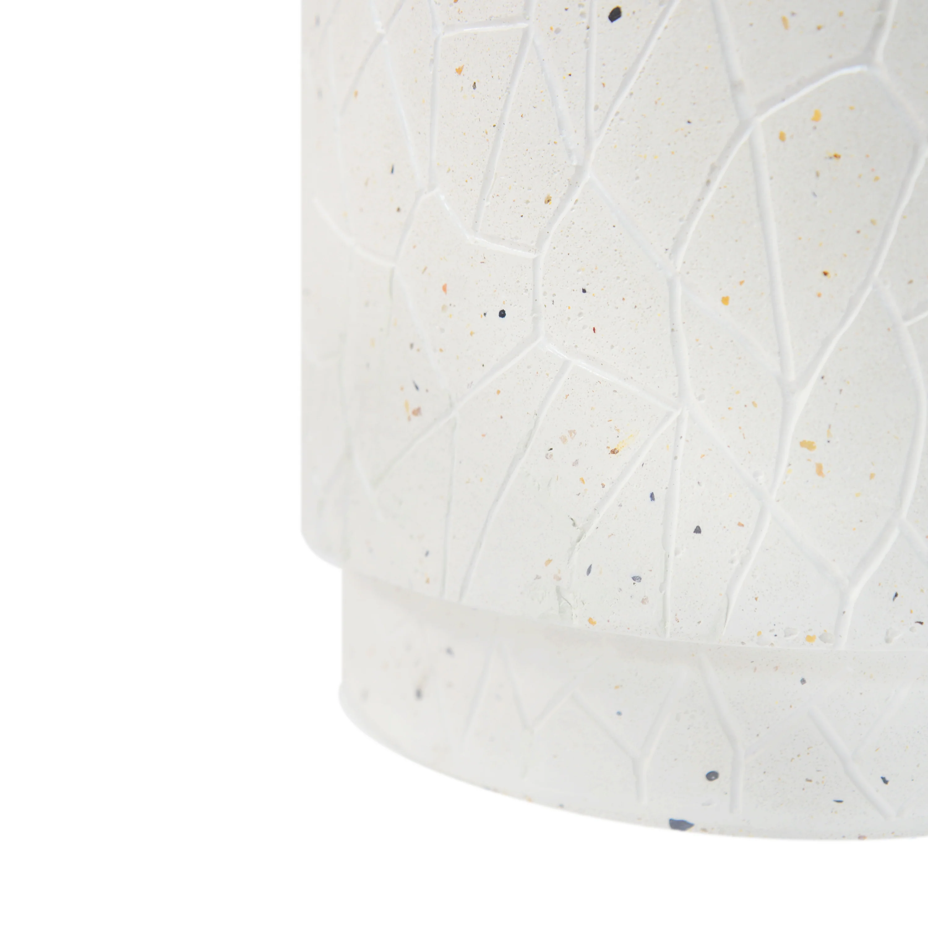 Vespever Outdoor Patio Round Accent Table, Concrete - furnishings