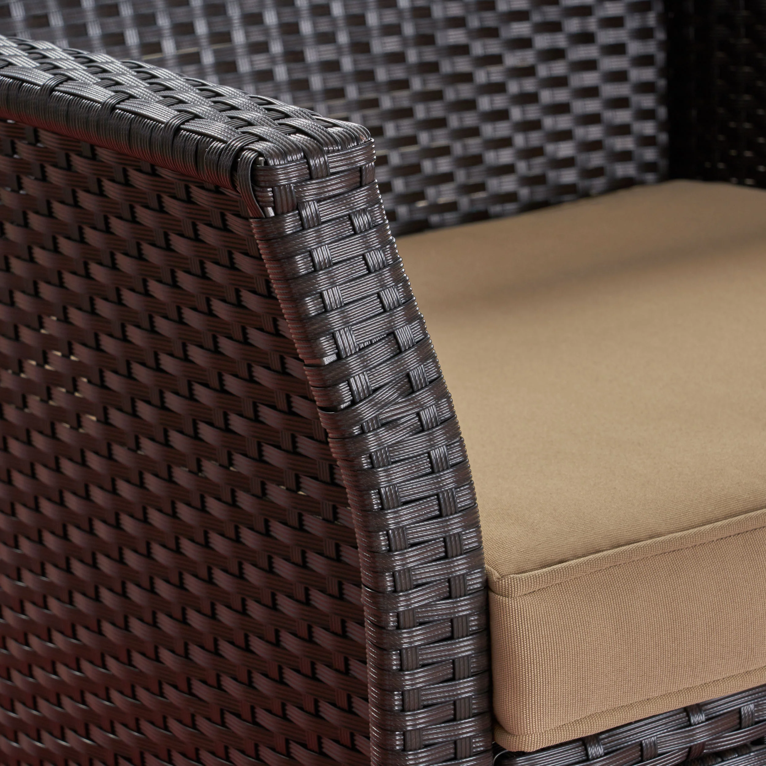 Tori Outdoor Wicker Club Chairs with Water-Resistant Cushions (Set of 2) - furnishings