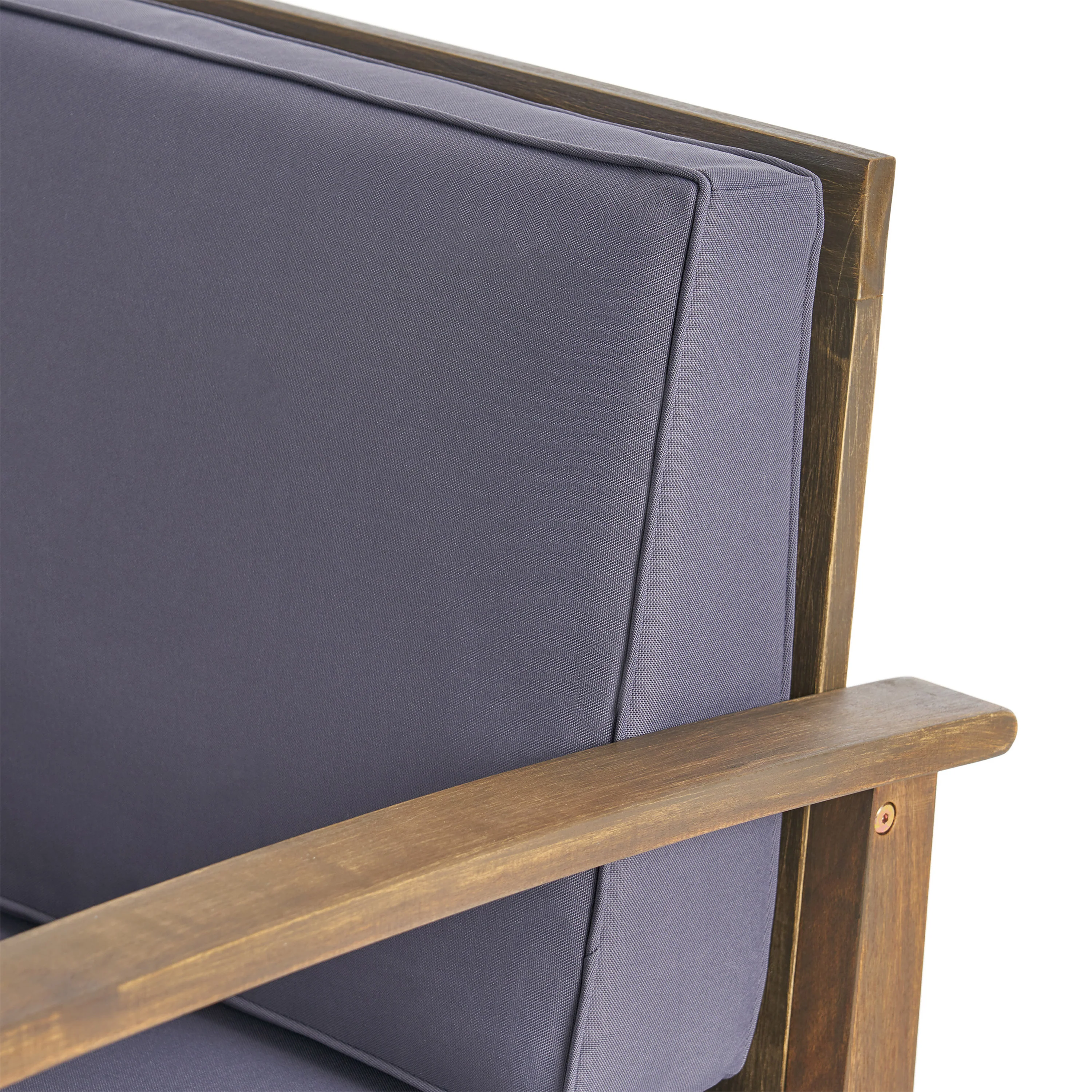 Abena Outdoor Acacia Wood Club Chair - furnishings