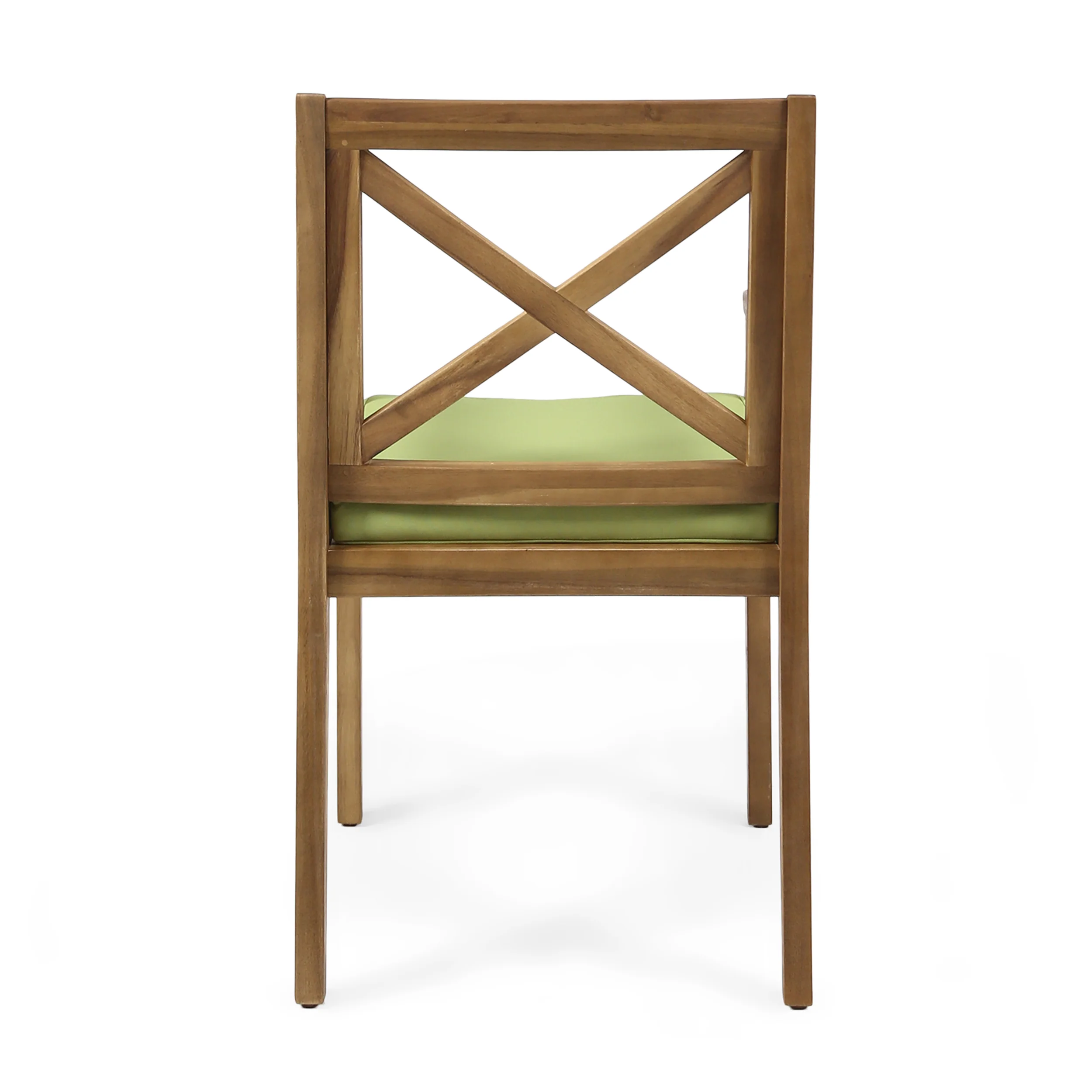 Peter Outdoor Acacia Wood Dining Chair (Set of 2 - furnishings