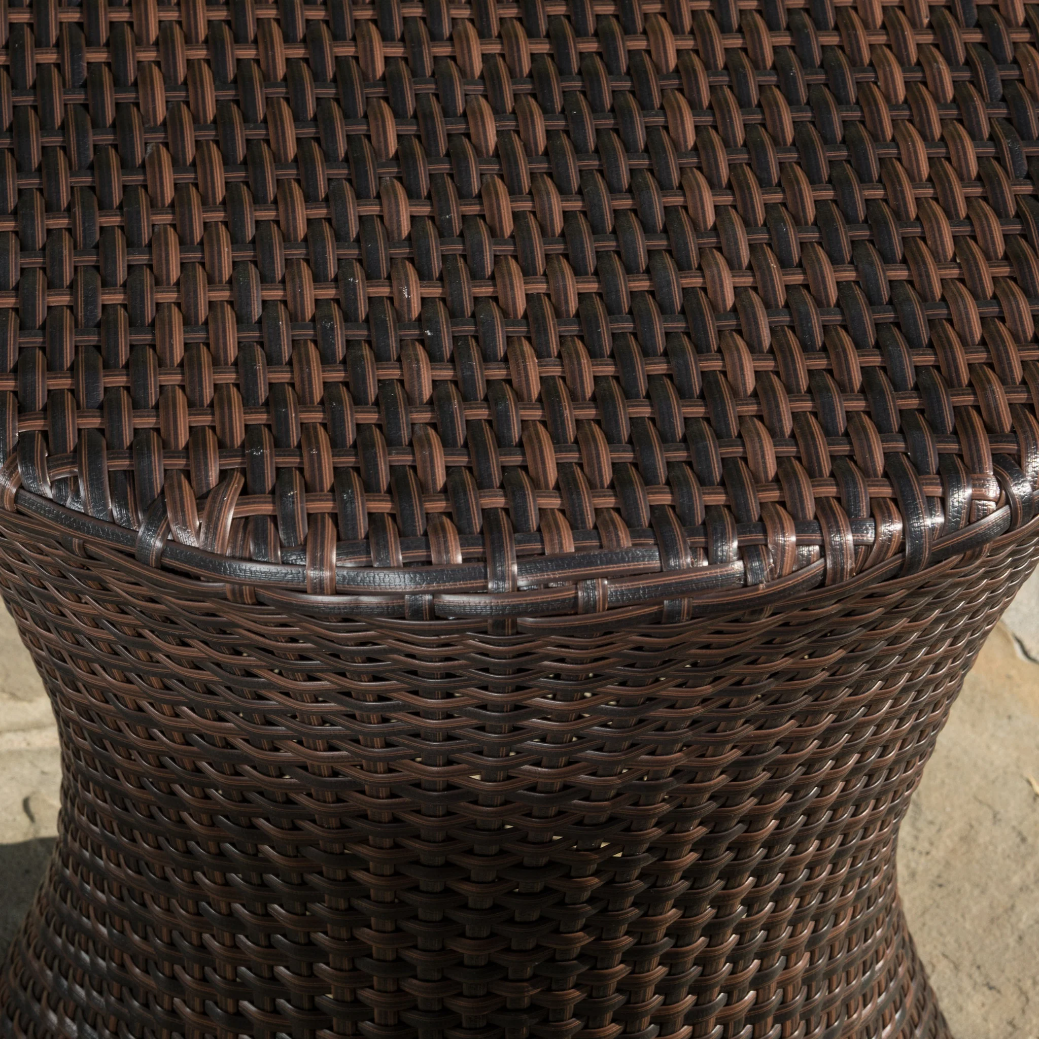 Worrin Multibrown 3pc Chaise Lounge Chair and Table - furnishings