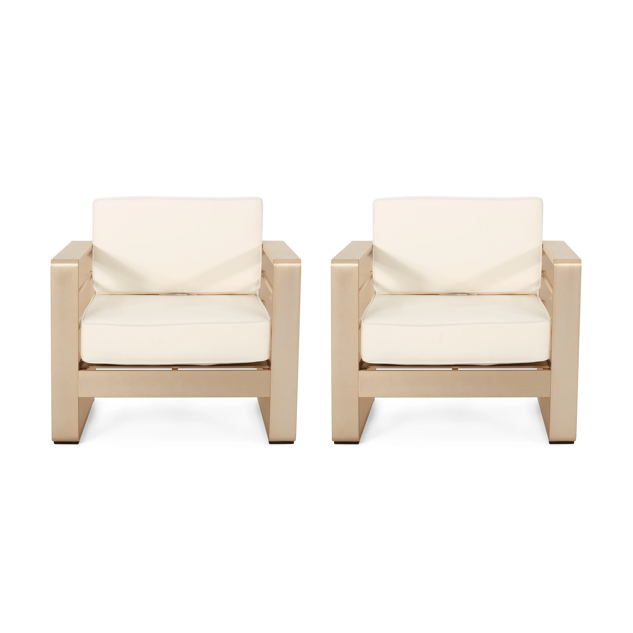 Gadd Outdoor Aluminum Club Chairs (Set of 2) - furnishings