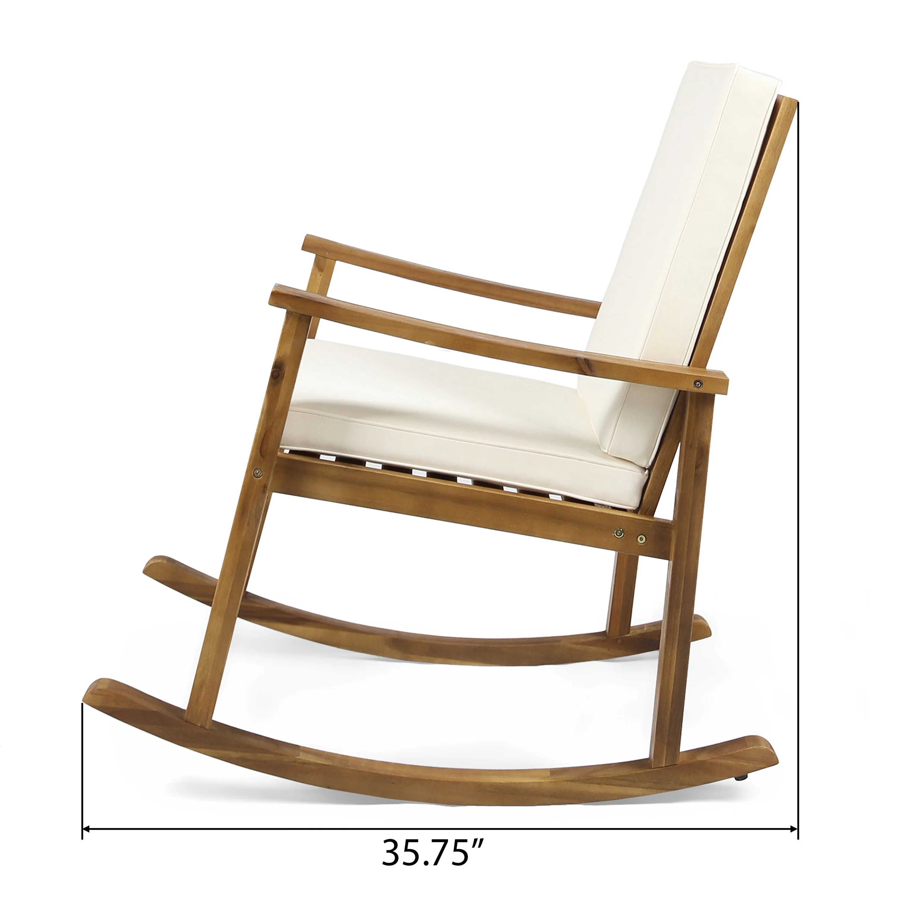 David Outdoor Acacia Wood Rocking Chair (Set of 2) - furnishings