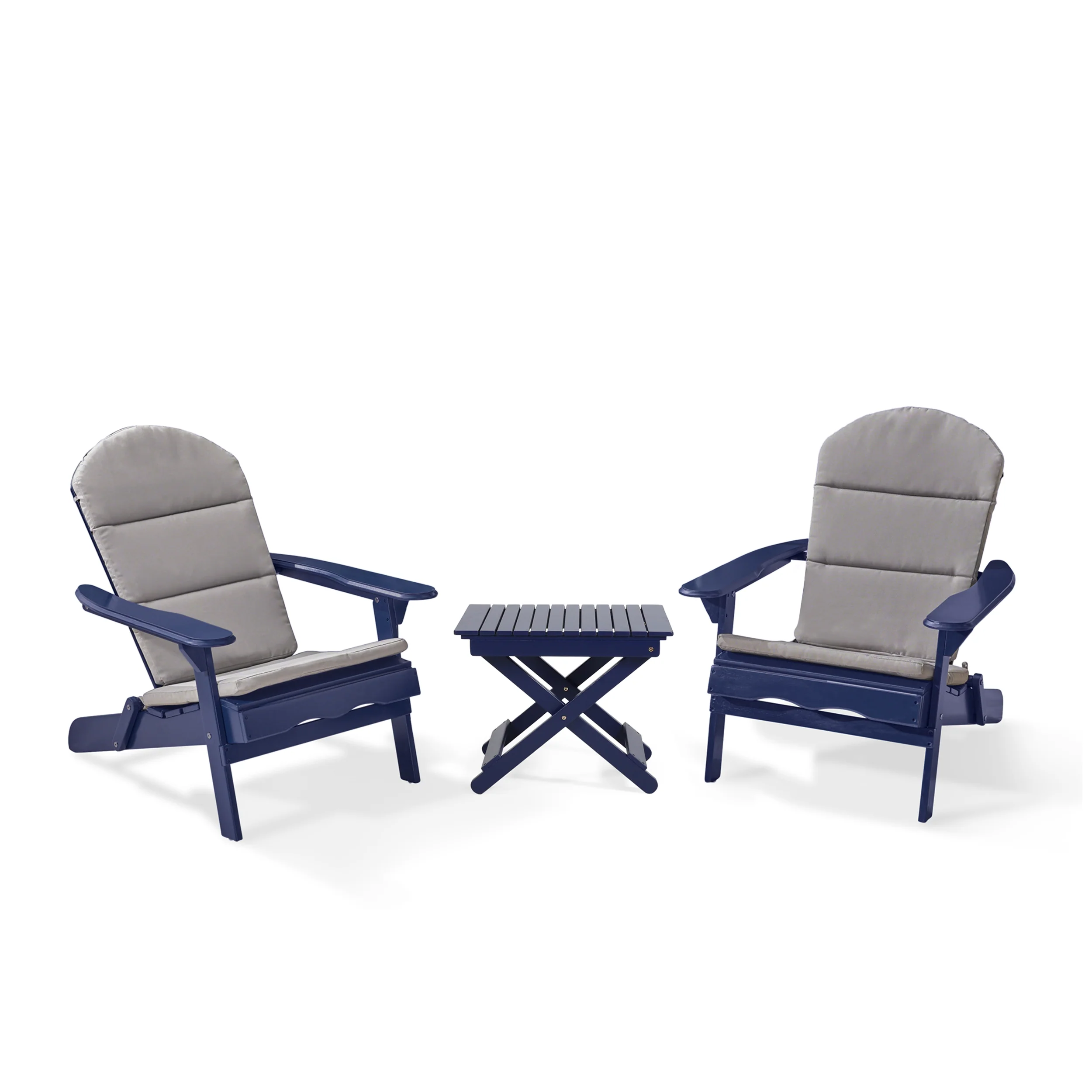 Reed Outdoor 2 Seater Acacia Wood Chat Set with Water Resistant Cushions - furnishings