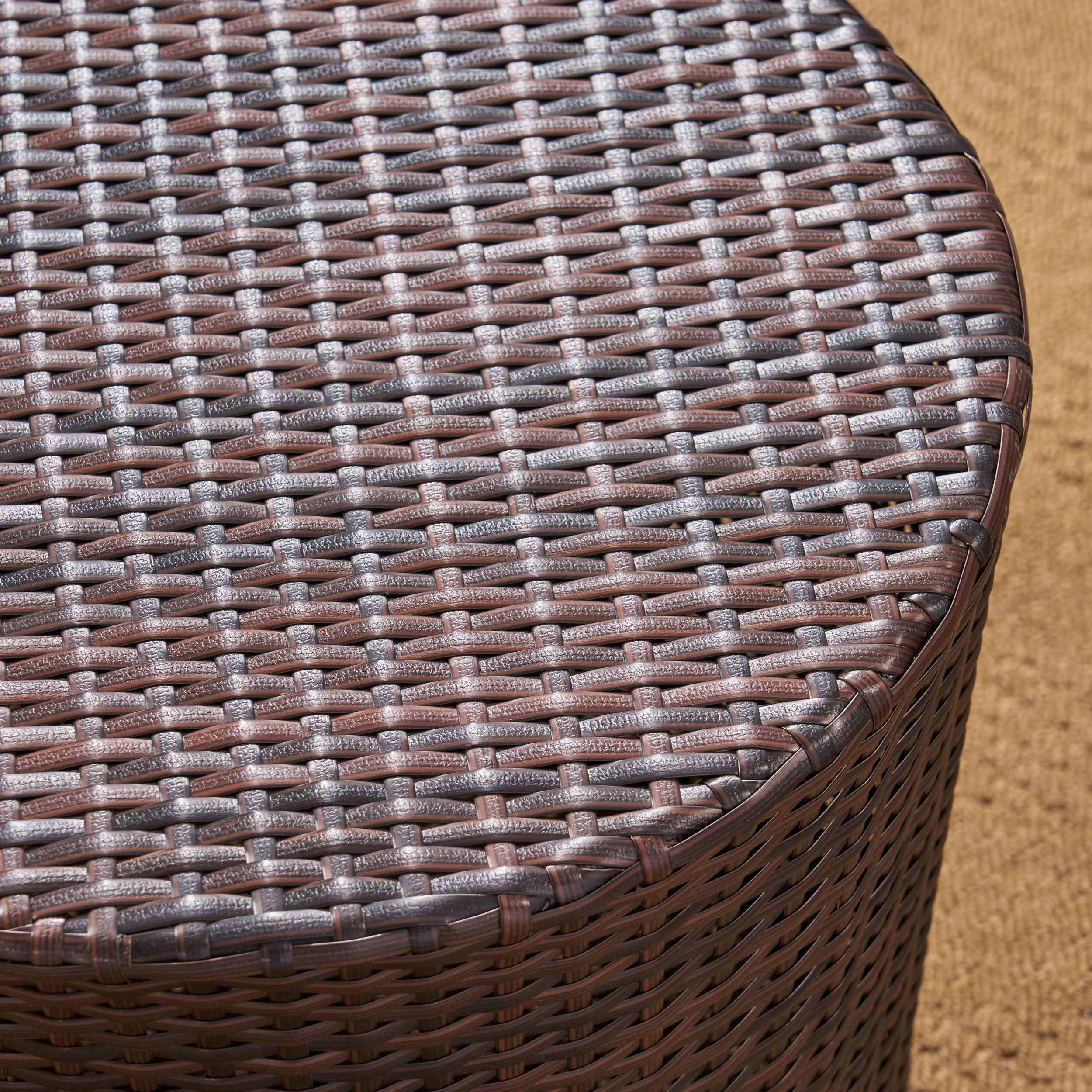 Sims Outdoor 3 Piece Wicker Chat Set - furnishings