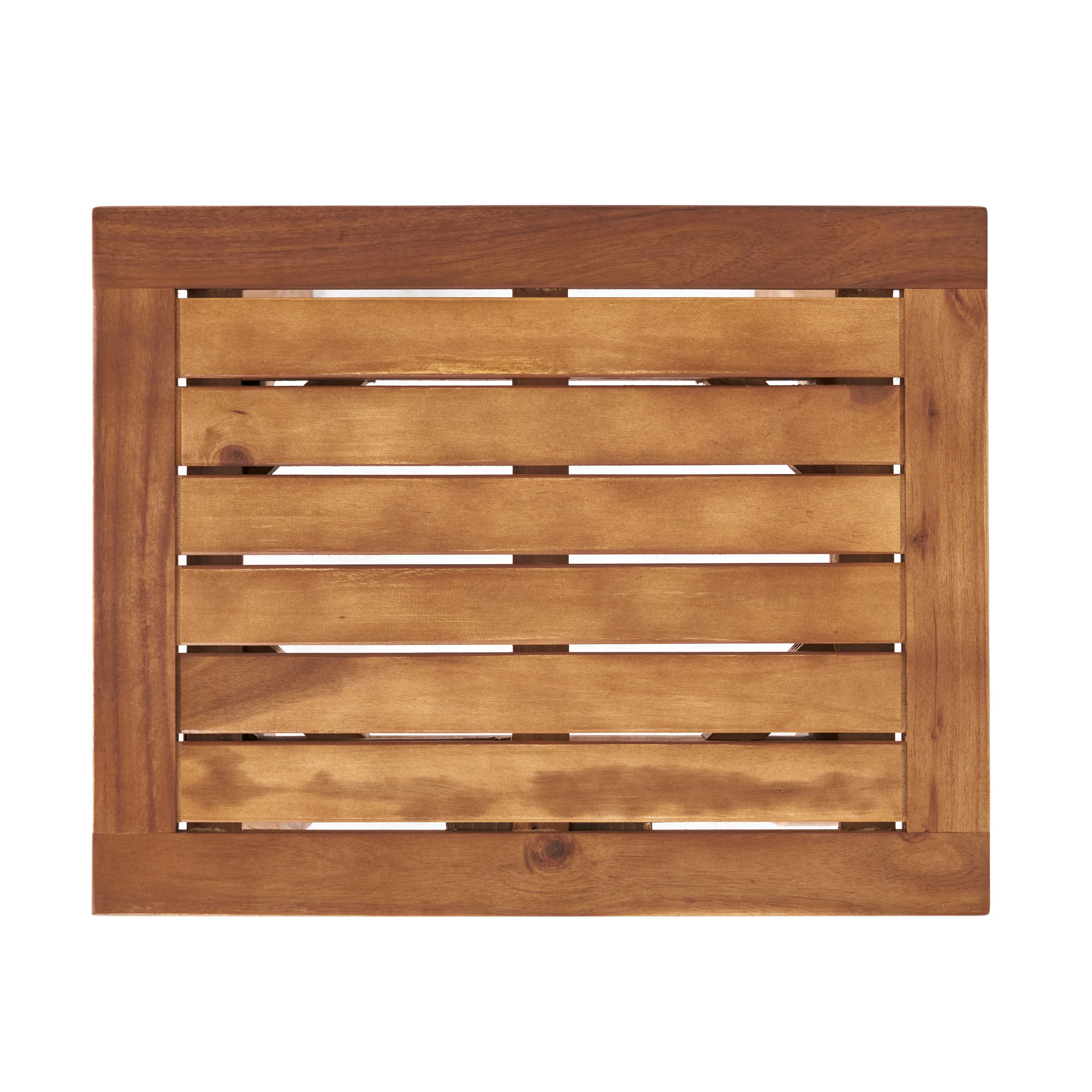 Yadira Outdoor Acacia Wood Chat Set with Side Table - furnishings