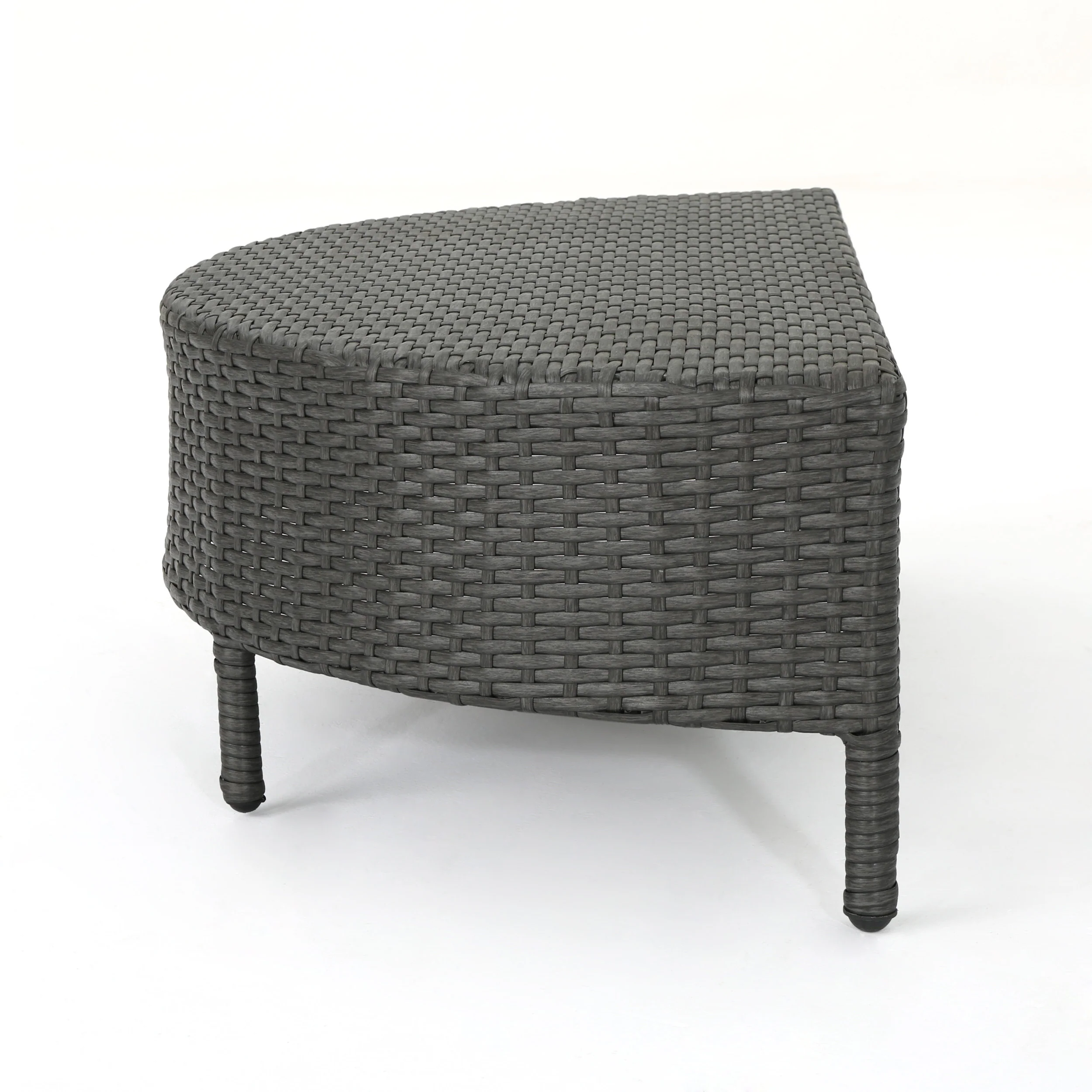 Harper Outdoor Wicker Half-Round Coffee Table - furnishings