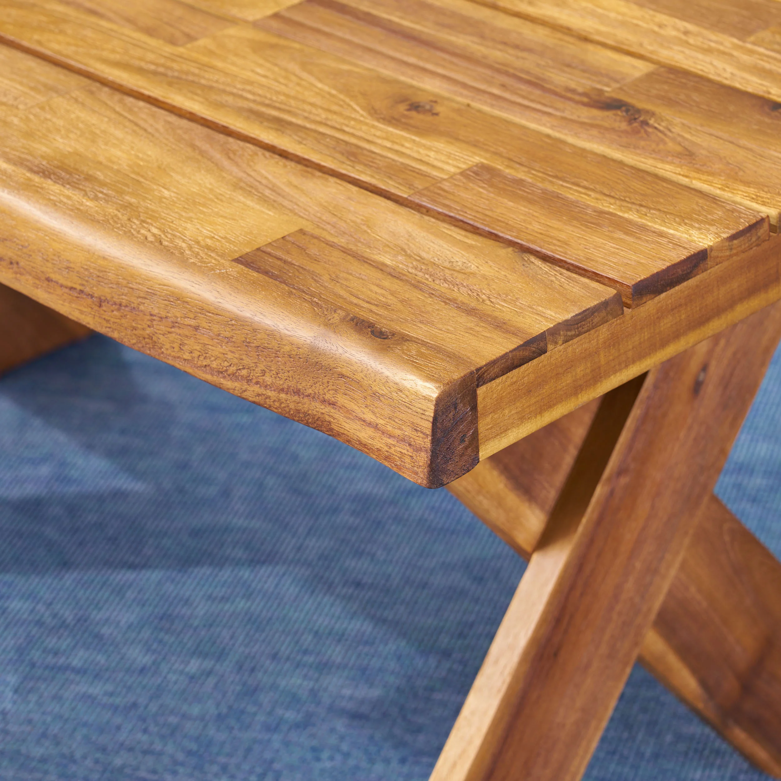 Irene Outdoor Acacia Wood Coffee Table - furnishings