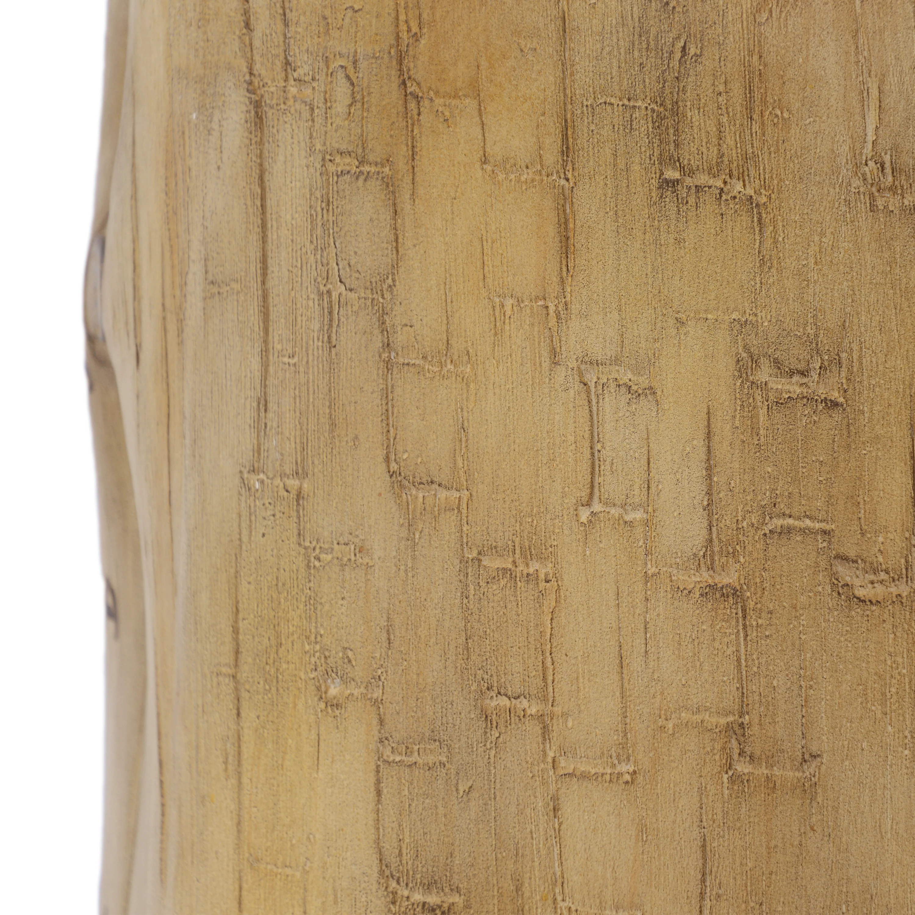 Lucas Indoor & Outdoor Contemporary Hand-Painted Wood Stump End & Side Table - furnishings